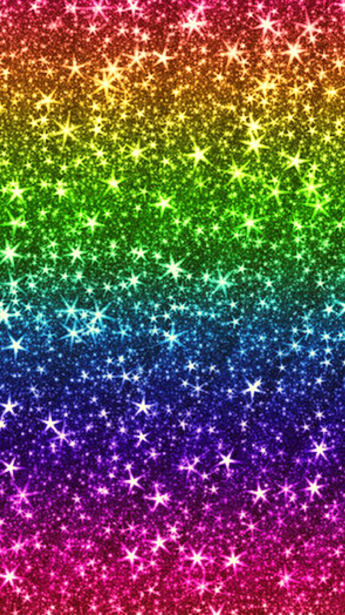 Glitter arcobaleno multicolore, 1152x2048 Verticale, Mobile