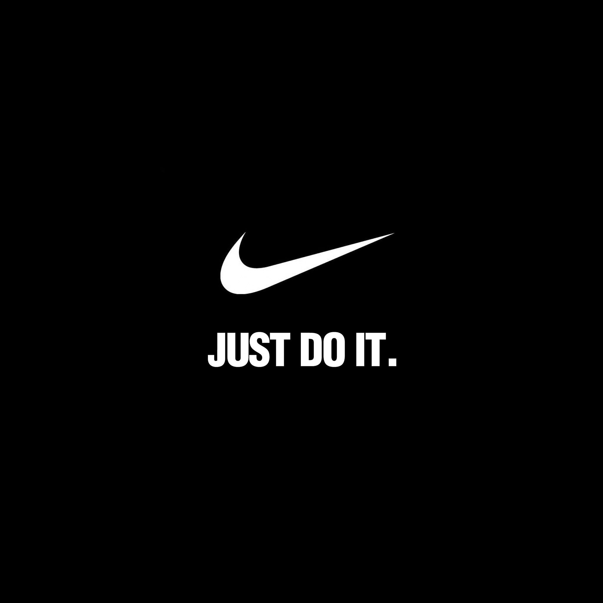 Logo Nike Just Do It, abbigliamento sportivo, 2048x2048 Hi-Res, iPad