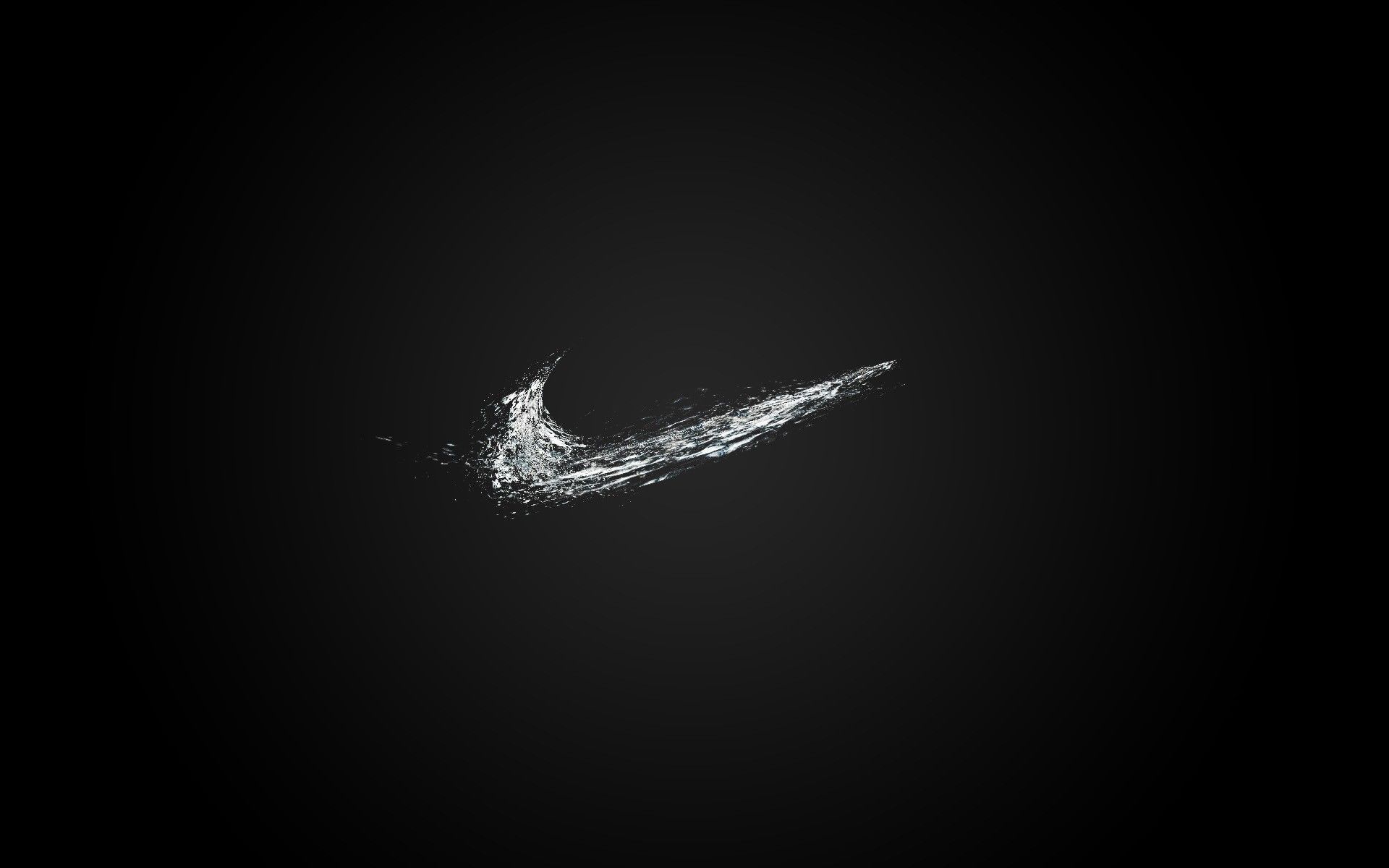 Logo Nike bianco sfondo nero, 1920x1200 Full HD+ WUXGA, iPad mini