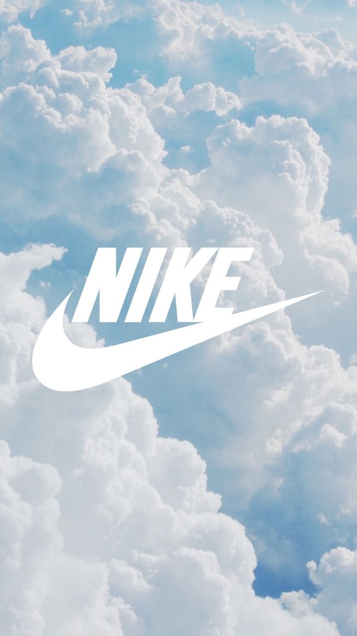 Logo Nike bianco su nuvole, 720x1280 Full HD Verticale, iPad Pro