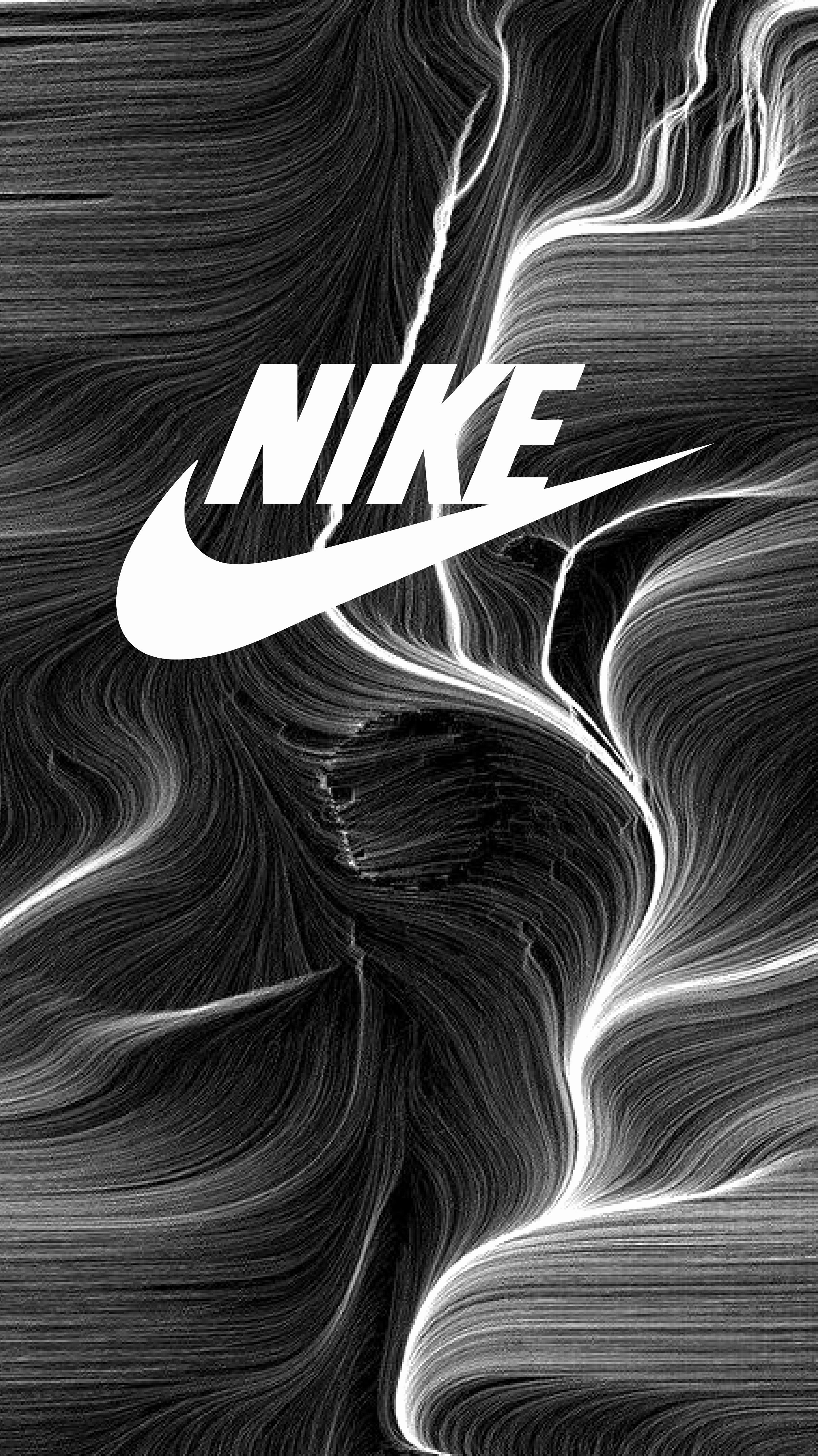Logo Nike astratto nero, 2651x4718 Verticale, Mobile