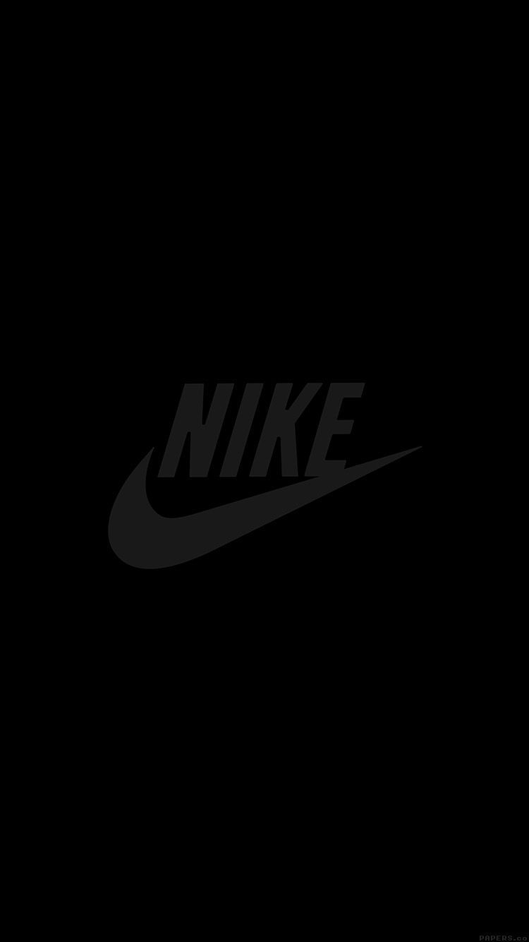 Logo Nike nero minimalista, 750x1334 Verticale, Telefono