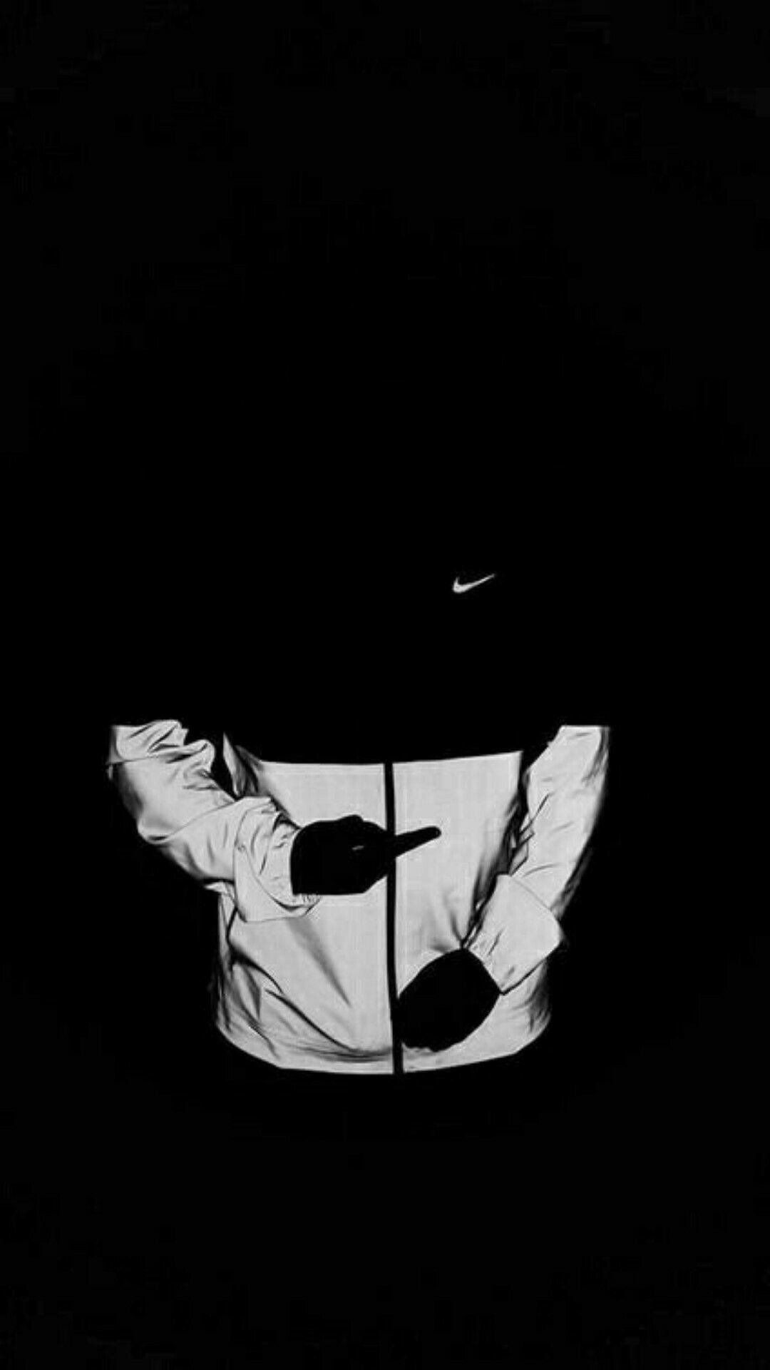 Giacca Nike bianca e nera, swoosh, 1080x1920 Full HD Verticale, Smartphone