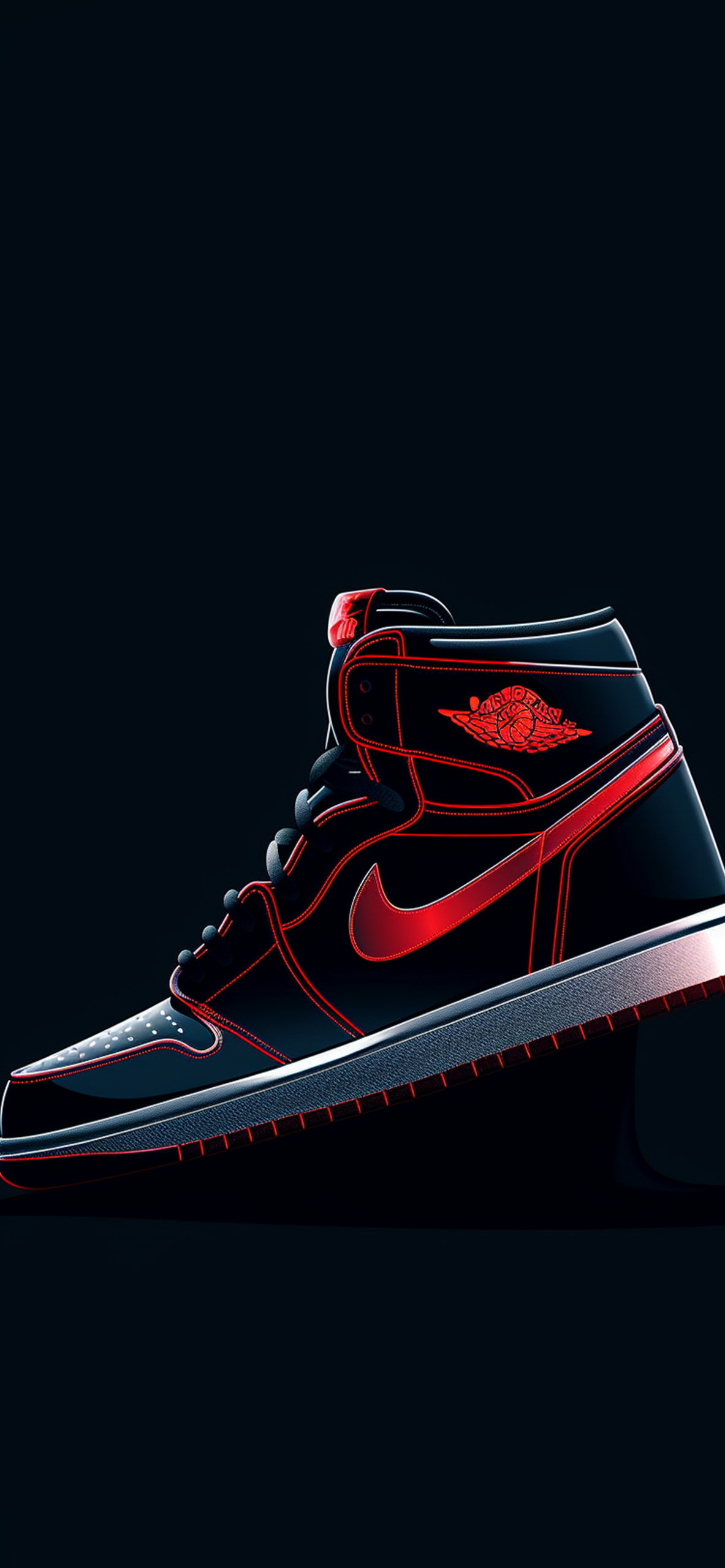 Scarpa Nike Air Jordan rossa, sneaker, 1183x2560 Verticale, Mobile