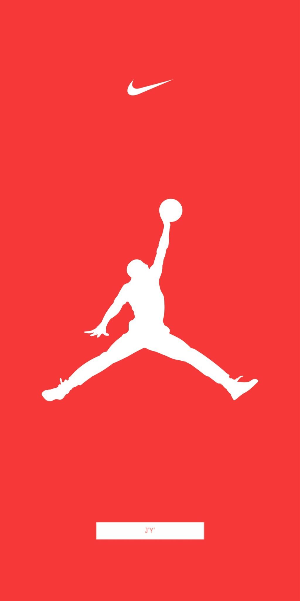 Logo Jordan Nike rosso, abbigliamento sportivo, 1024x2048 Verticale, Mobile