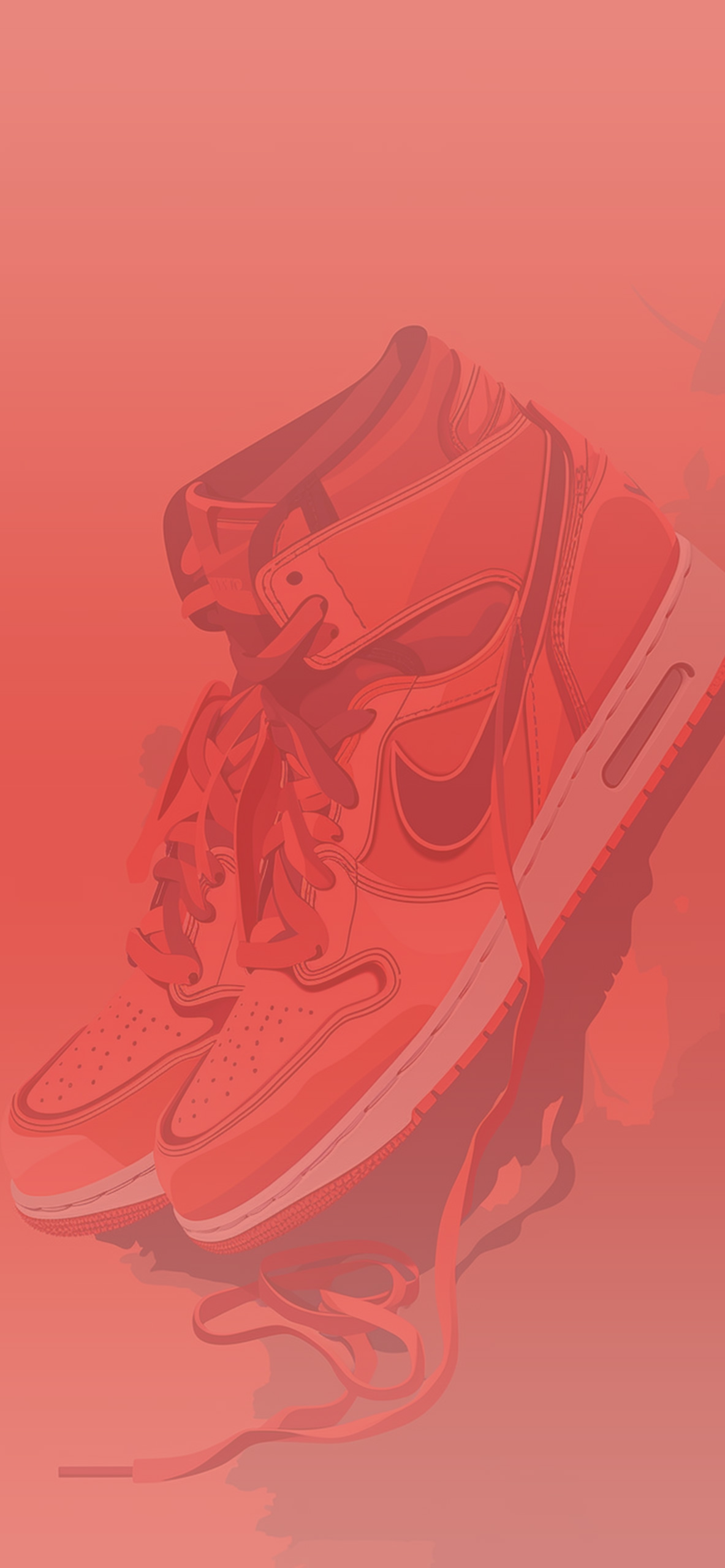 Scarpa Nike Air Jordan rossa, 1183x2560 Full HD Verticale, Smartphone