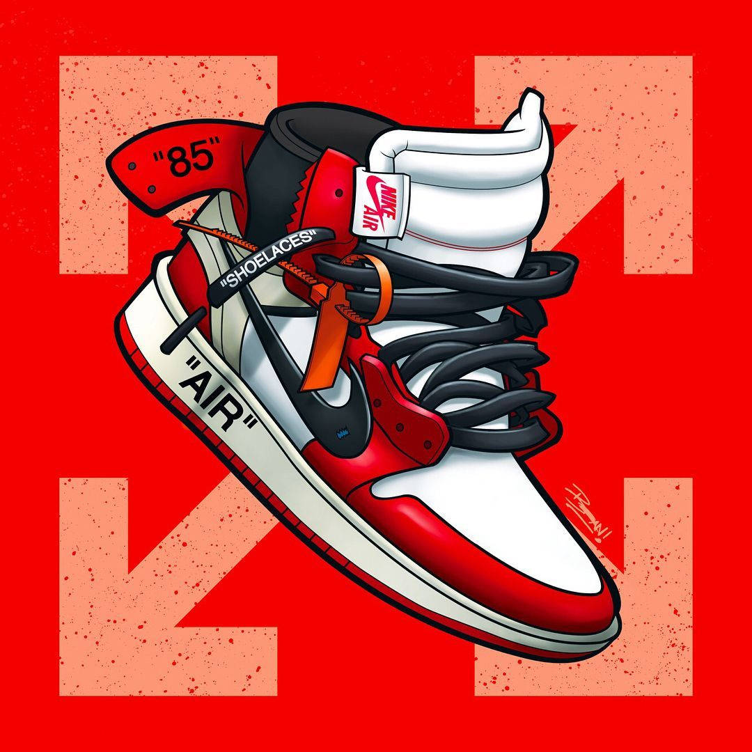 Nike Air Jordan 1 Off-White, Virgil Abloh, 1080x1080 HD, Laptop