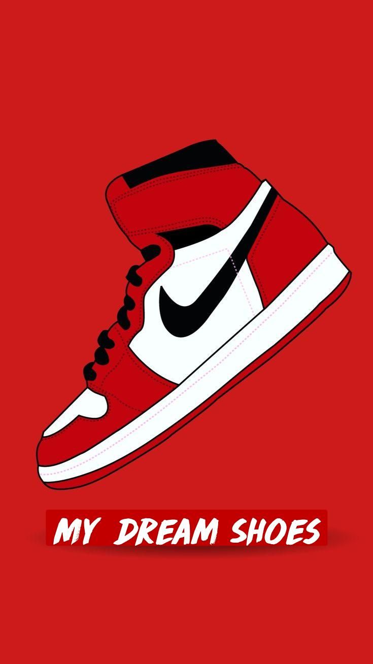 Scarpa Air Jordan rossa, 735x1308 Full HD Verticale, iPhone