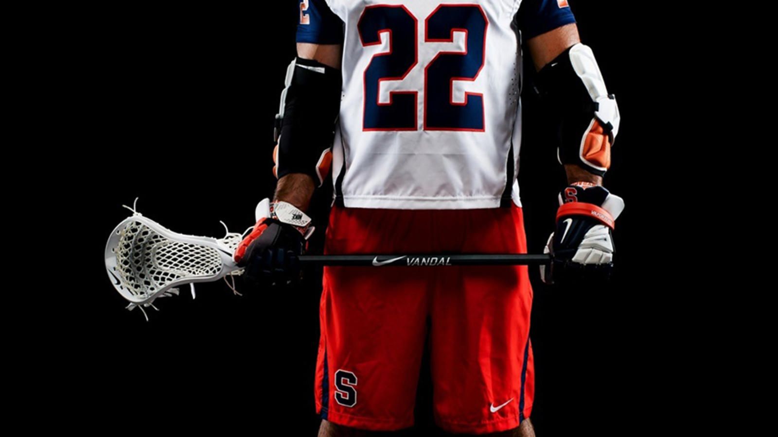 Giocatore lacrosse Syracuse divisa Nike, swoosh, 1600x900 HD, PC