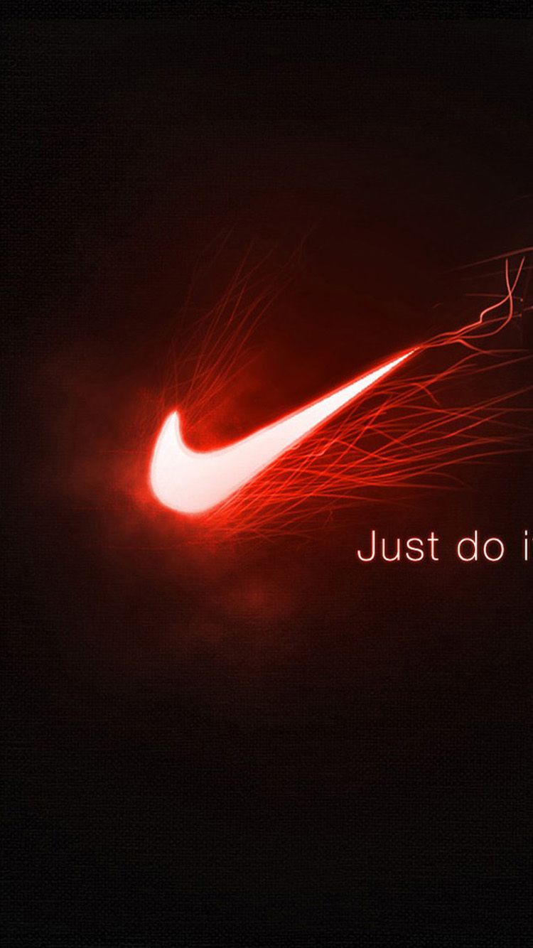 Logo Nike rosso neon, 750x1334 Full HD Verticale, iPhone Air