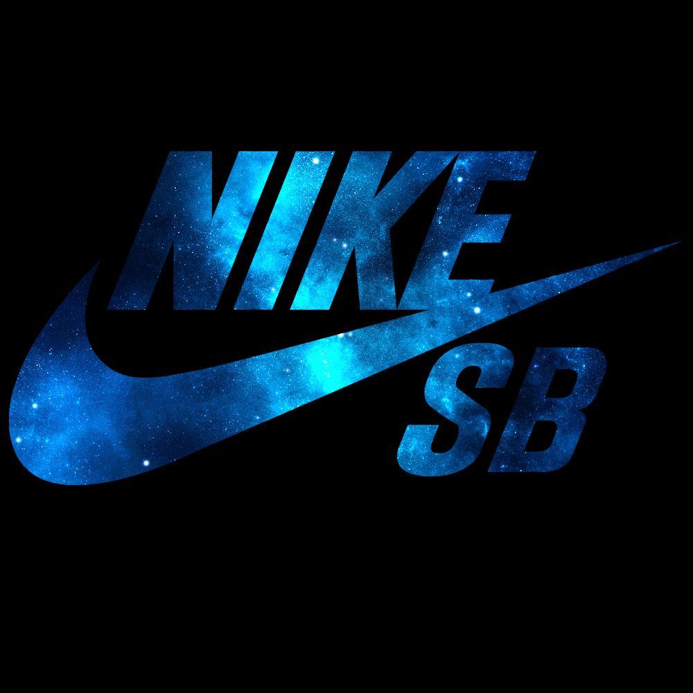 Logo Nike SB galassia blu, 1000x1000 HD, Desktop