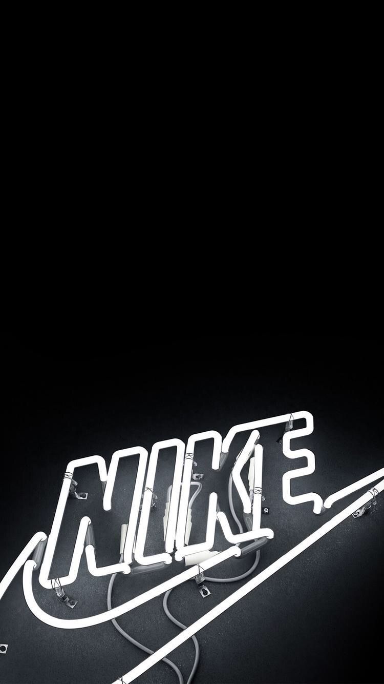 Logo Nike neon bianco, swoosh, 750x1334 Full HD Verticale, iPhone