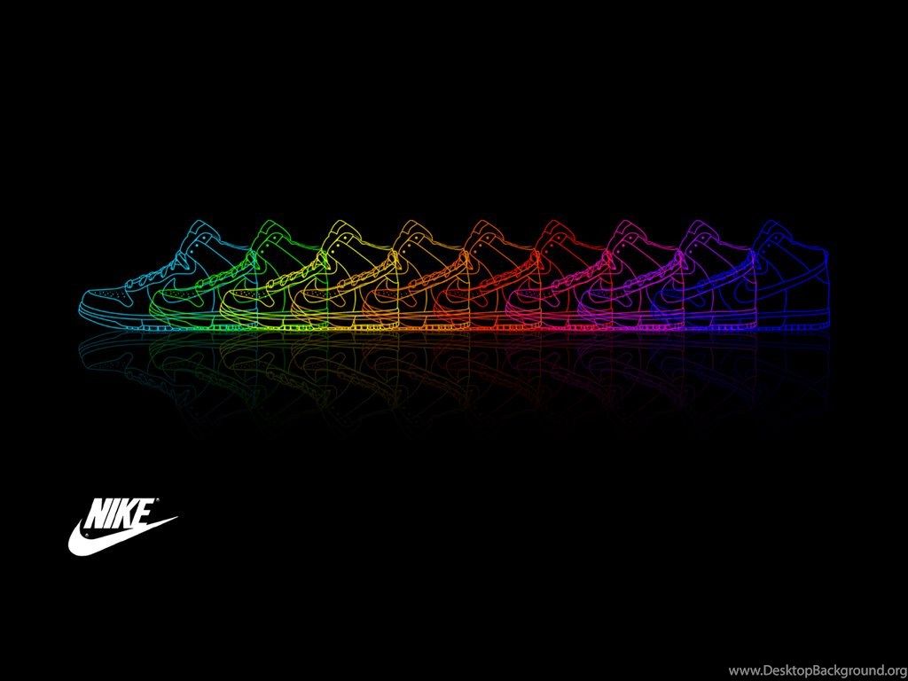 Logo Nike sfondo blu, 1920x1080 Full HD, PC