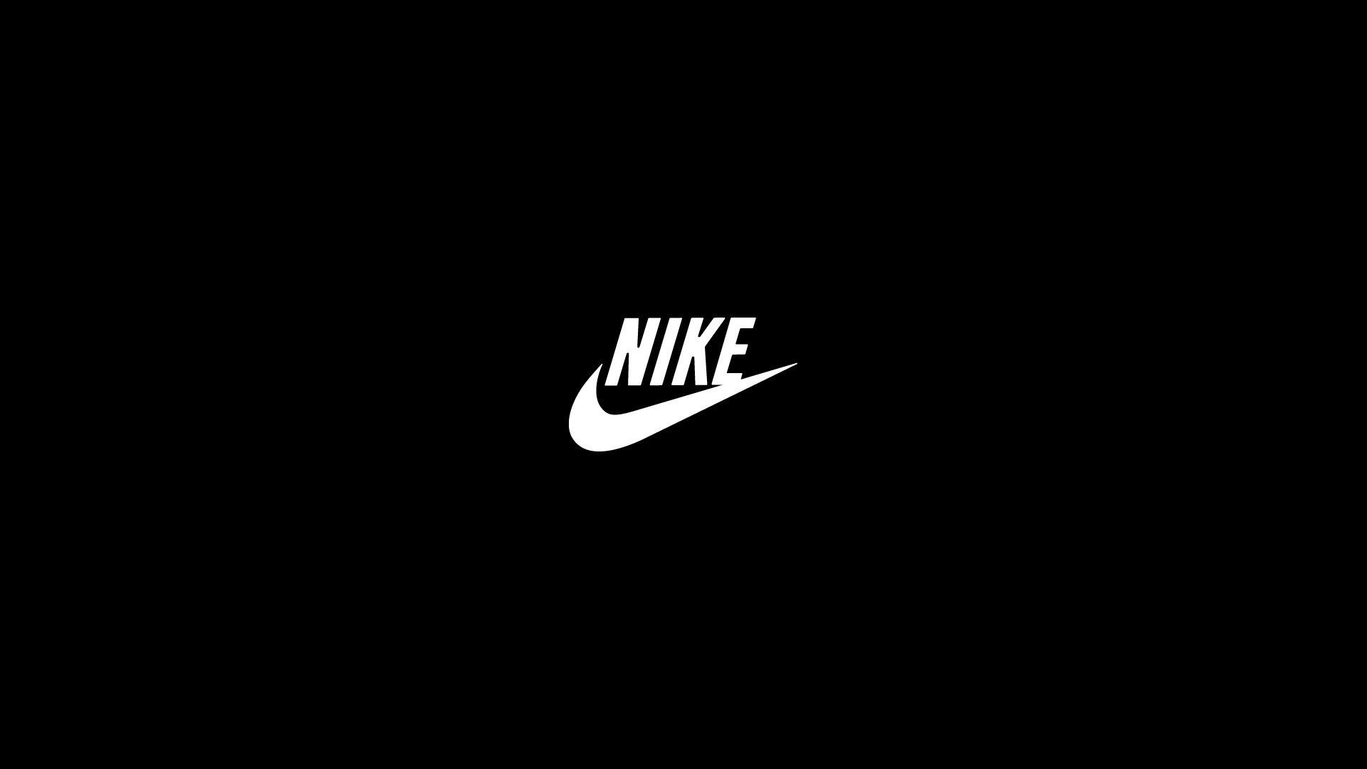Logo Nike bianco nero, 1920x1080 Full HD 1080p, PC