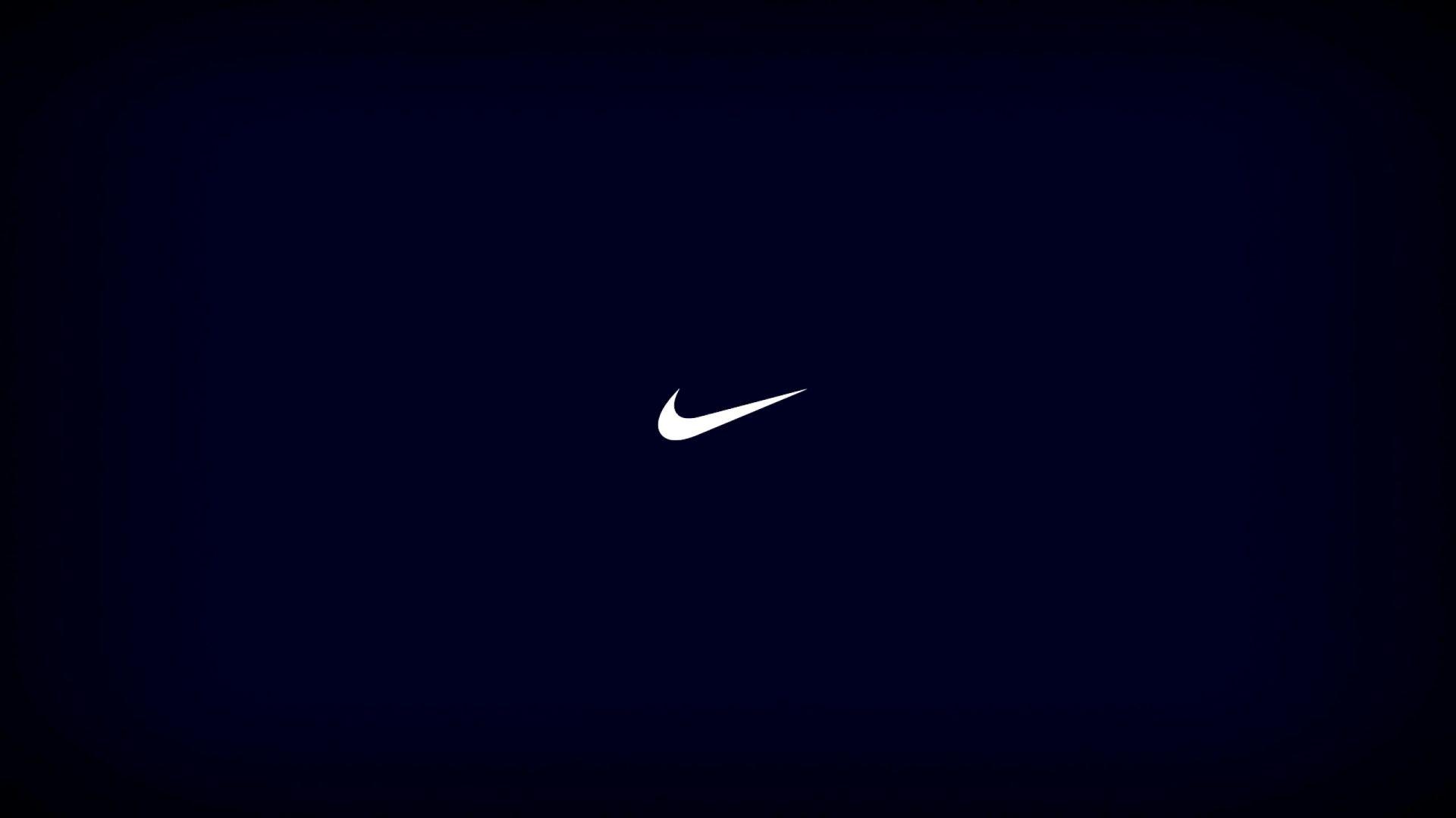 Logo Nike blu particelle, 1920x1080 Full HD 1080p, PC