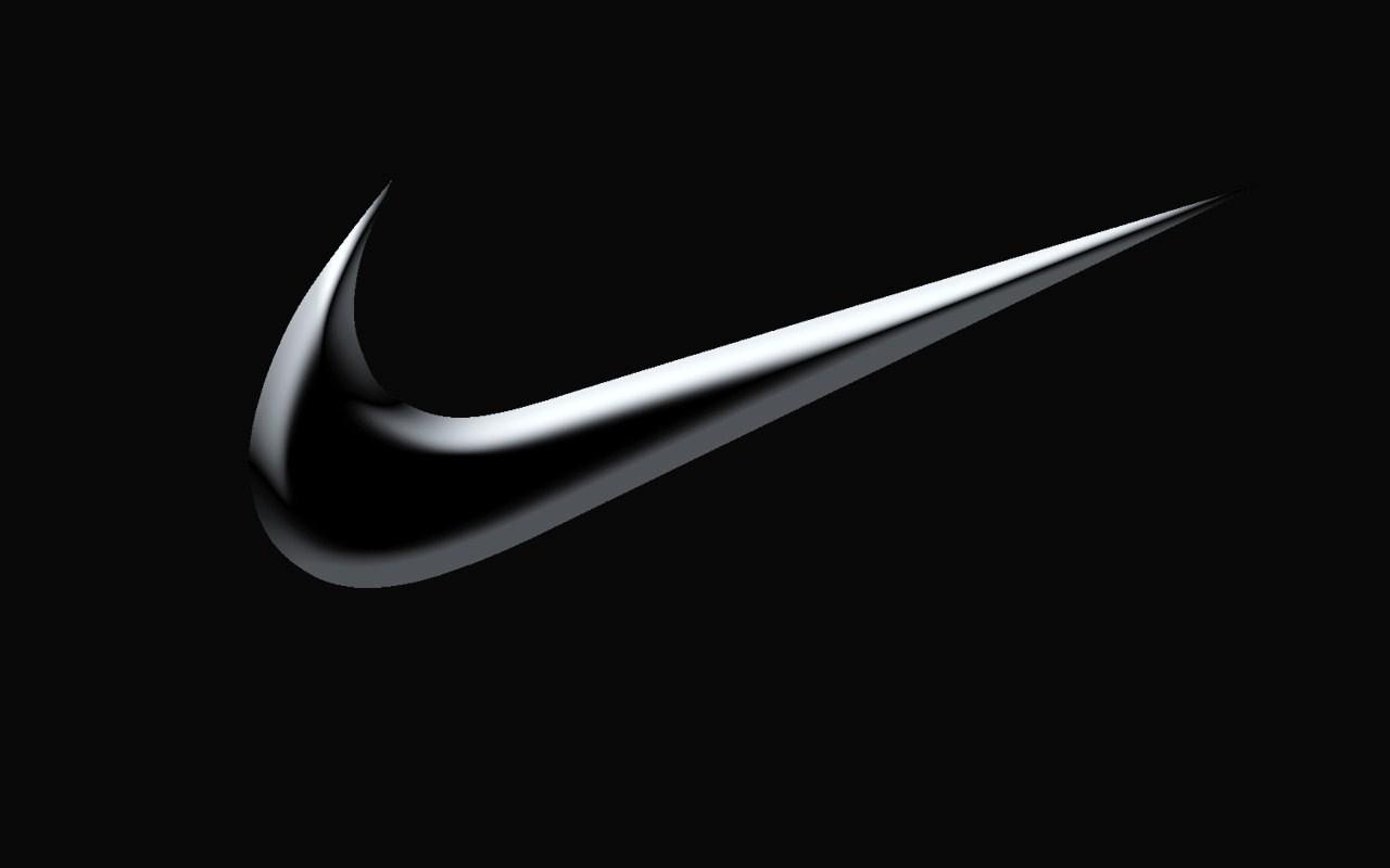 Logo Nike sfondo nero, swoosh, 1280x800 720p, PC
