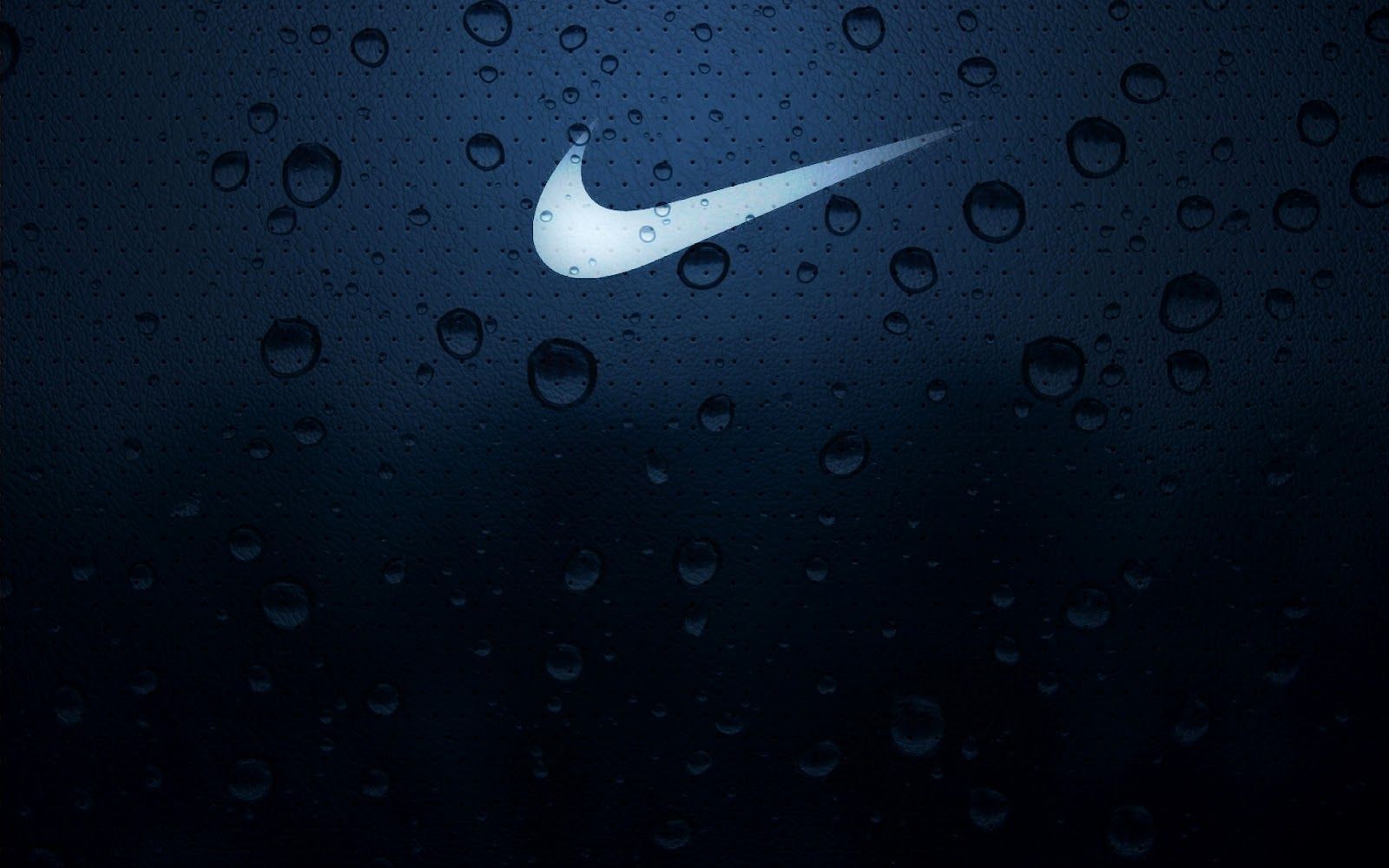 Logo Nike su vetro bagnato, 1600x1000 900p, Desktop