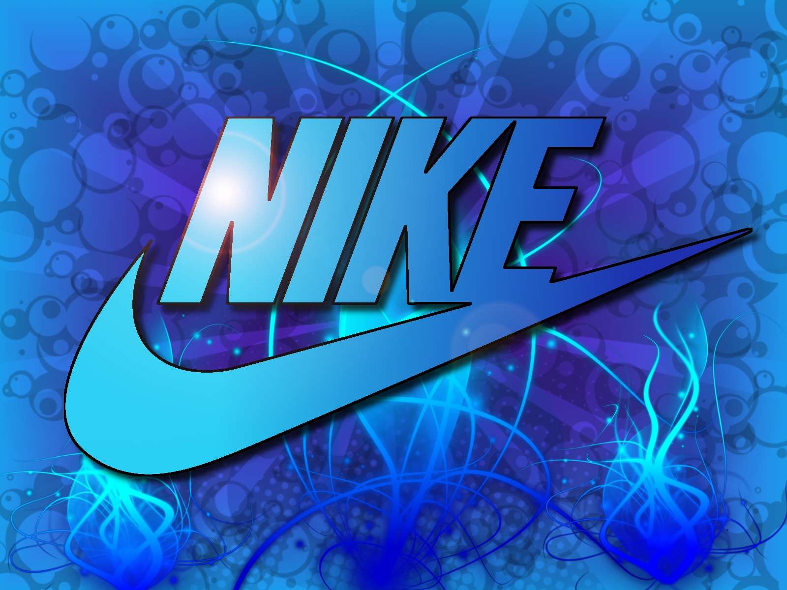 Logo Nike stilizzato viola, 1680x1050 900p, Laptop