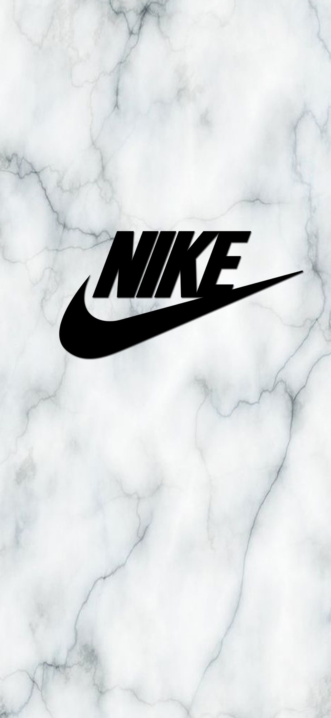 Logo Nike su marmo bianco, swoosh, 1125x2436 Full HD Verticale, iPhone
