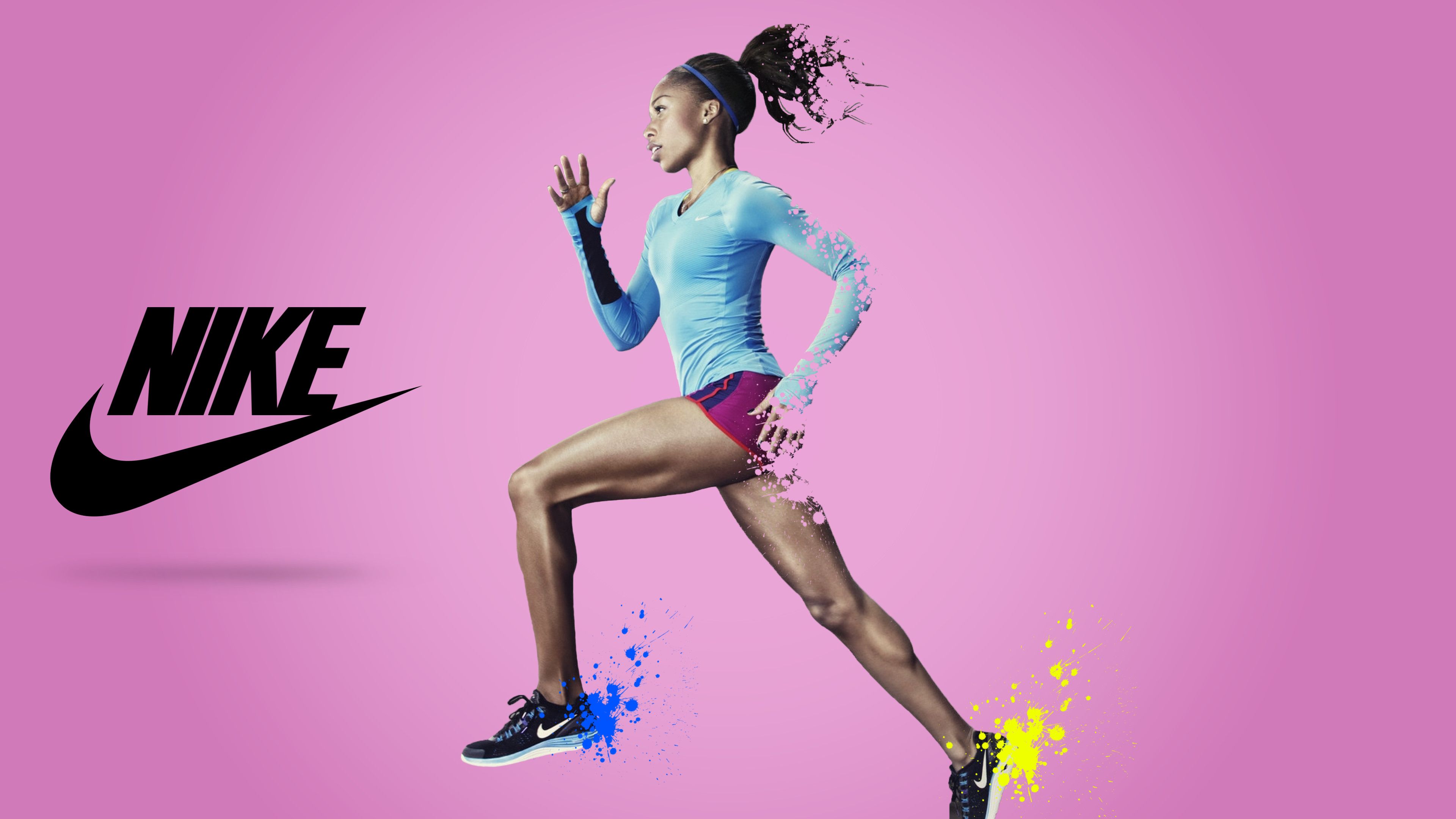 Donna indiana con logo Nike, swoosh, 1080x1920 Full HD Verticale, Smartphone