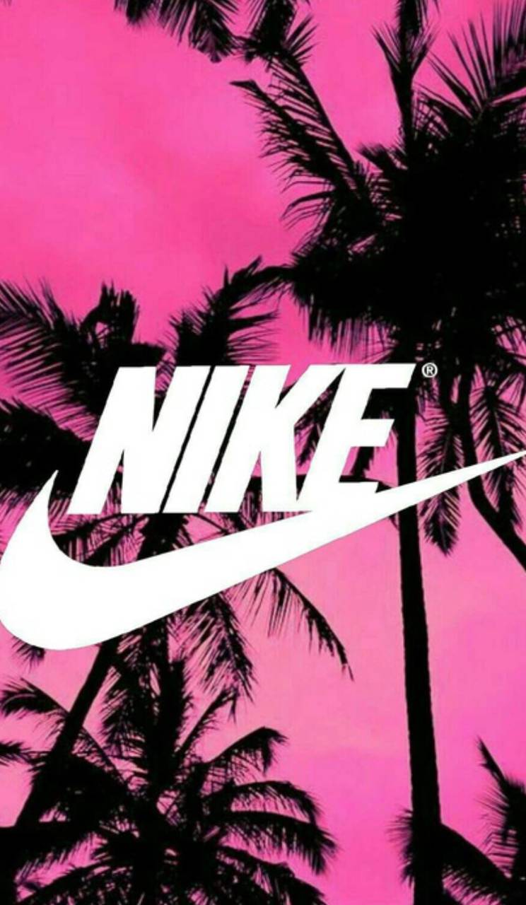 Logo Nike palme rosa, 744x1280 Full HD Verticale, iPhone