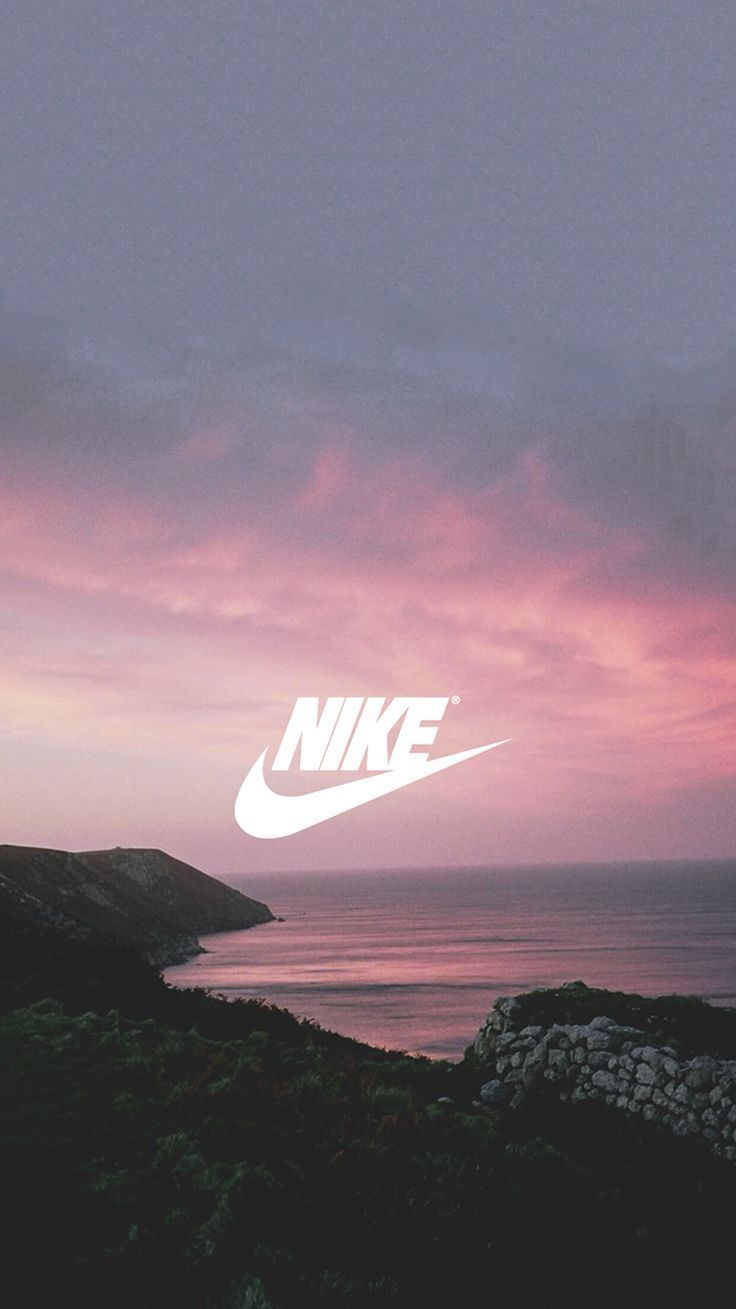 Logo Nike cielo rosa, swoosh, 736x1309 Full HD Verticale, Smartphone