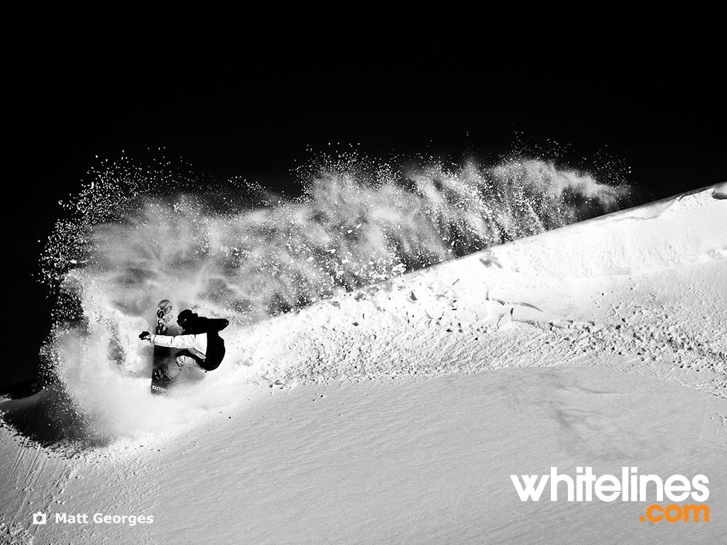 Snowboarder in polvere di neve, 1024x768 HD, Desktop