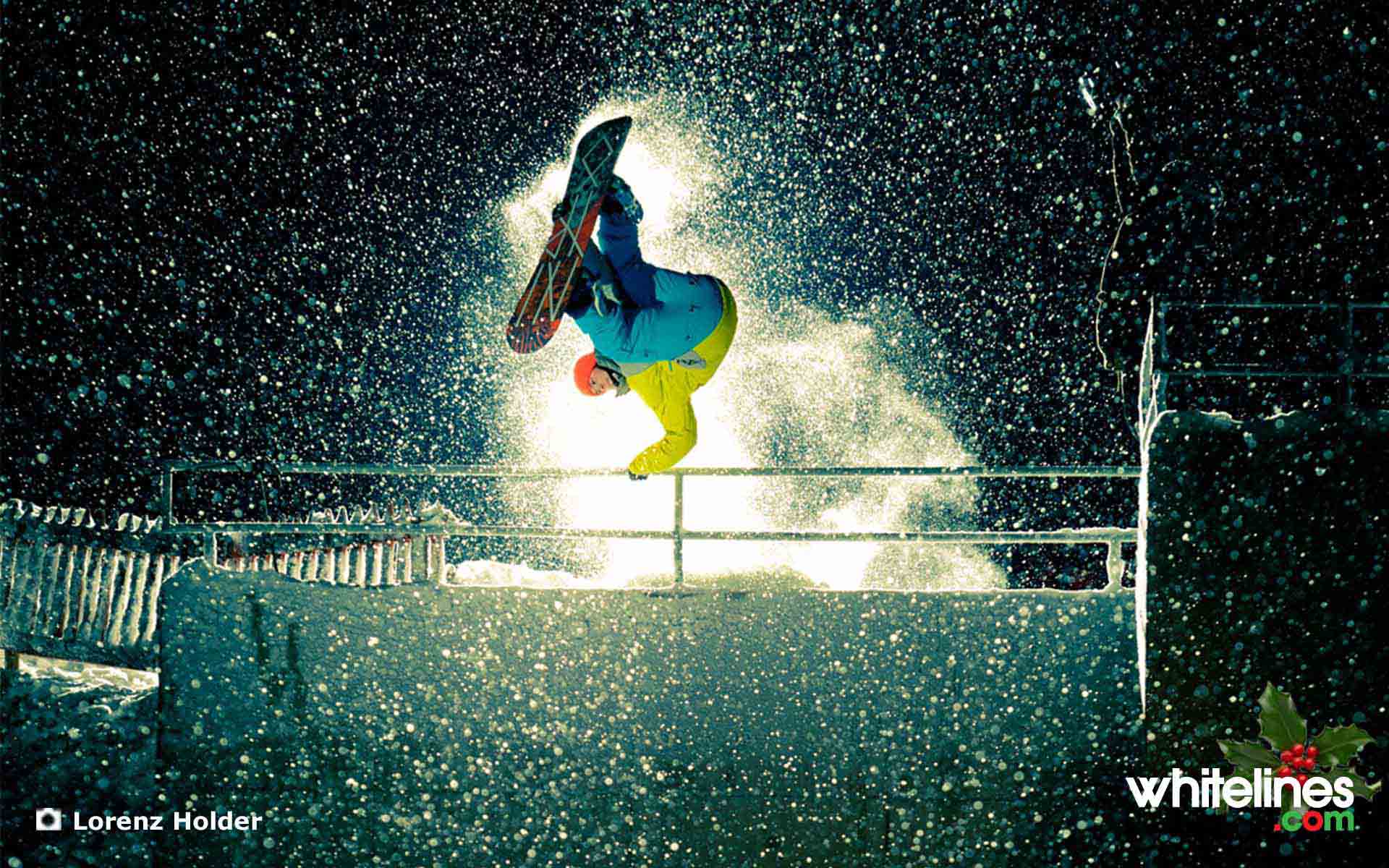 Snowboarder salto neve Nike, 1024x768 HD, Desktop