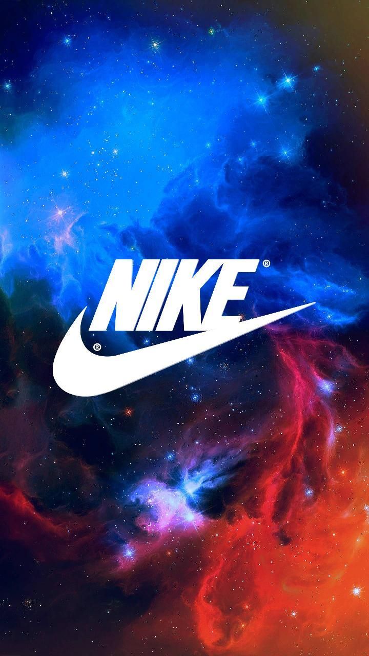 Logo Nike su nebulosa spaziale, swoosh, 720x1280 Full HD Verticale, Smartphone