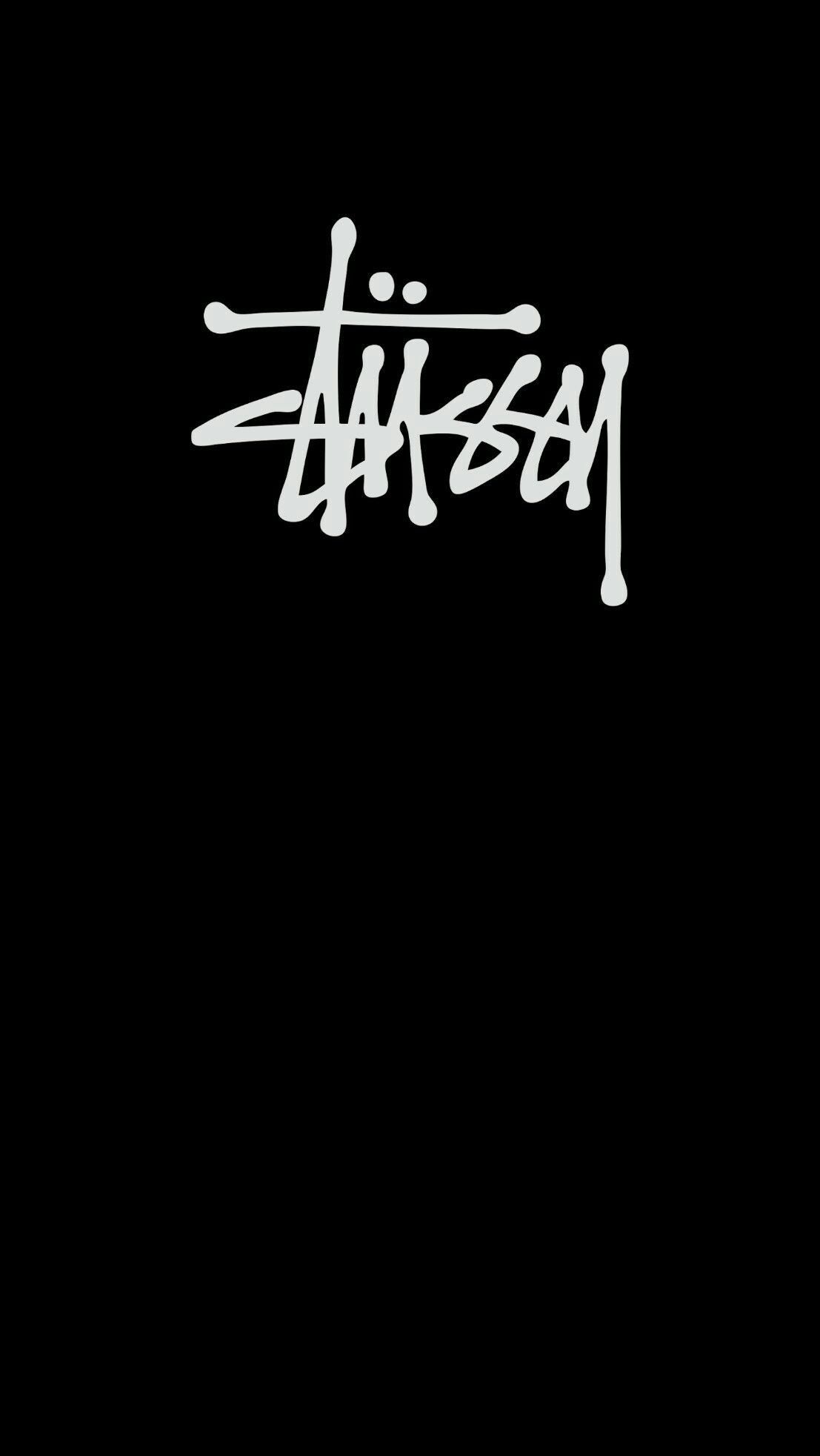 Logo Stüssy sfondo bordeaux, 1920x1080 Full HD, PC
