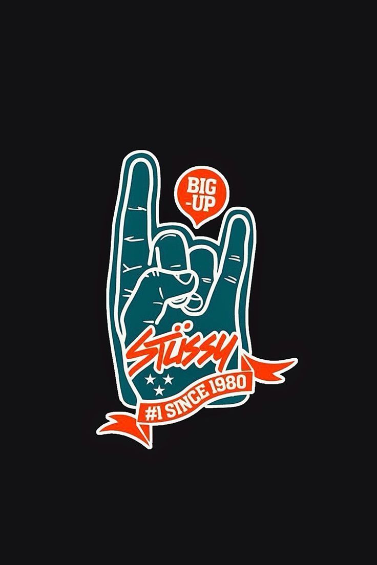 Logo Stüssy sfondo nero, 1107x1965 Full HD Verticale, Smartphone