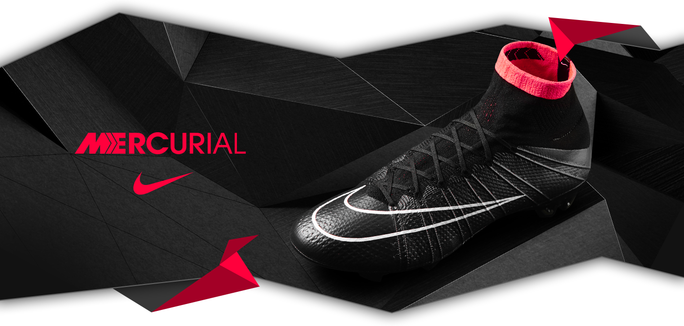 Nike Mercurial Superfly nera, 1400x668 HD, PC Desktop