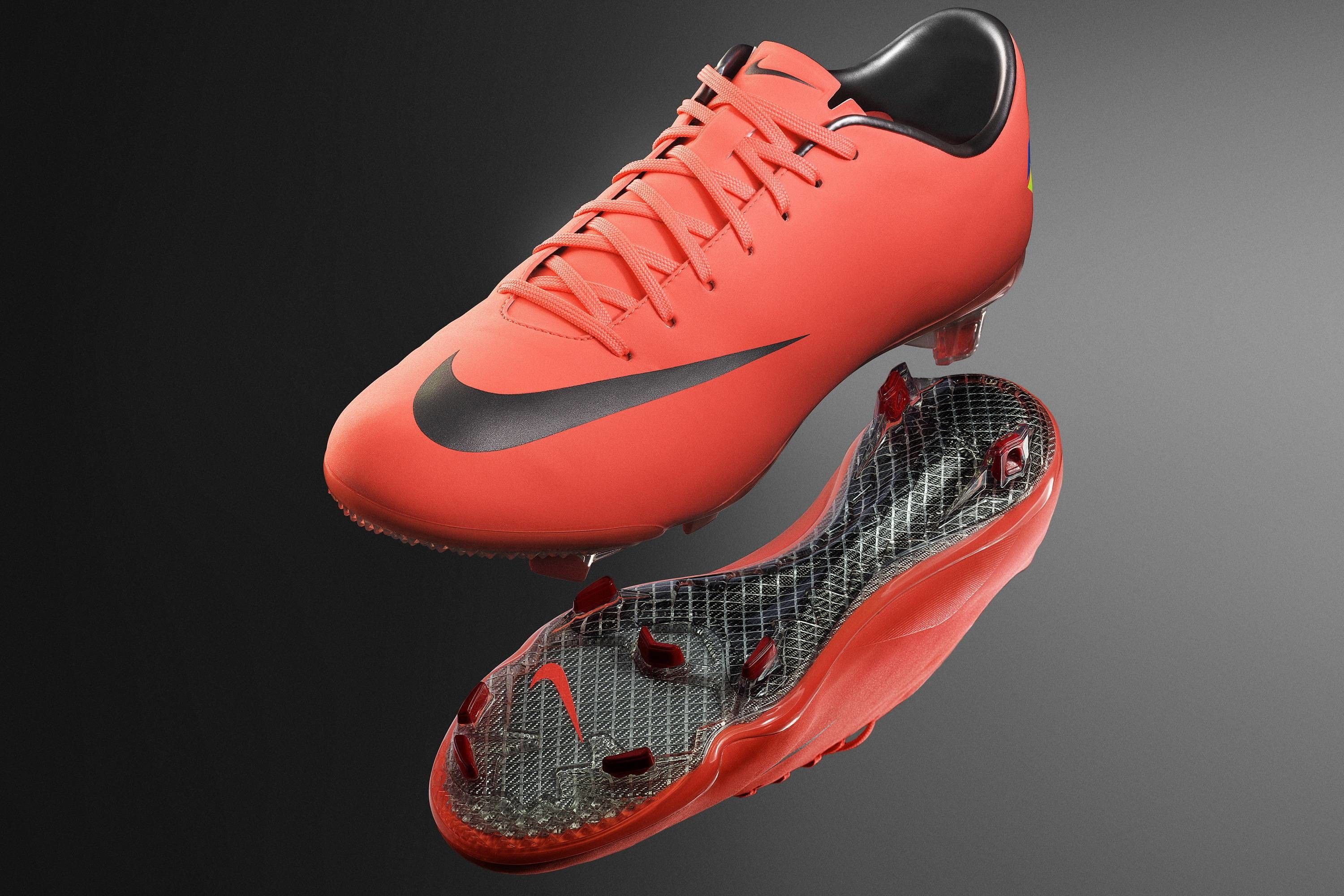 Scarpa calcio Nike Mercurial arancione, 3000x2000 2K+, Laptop