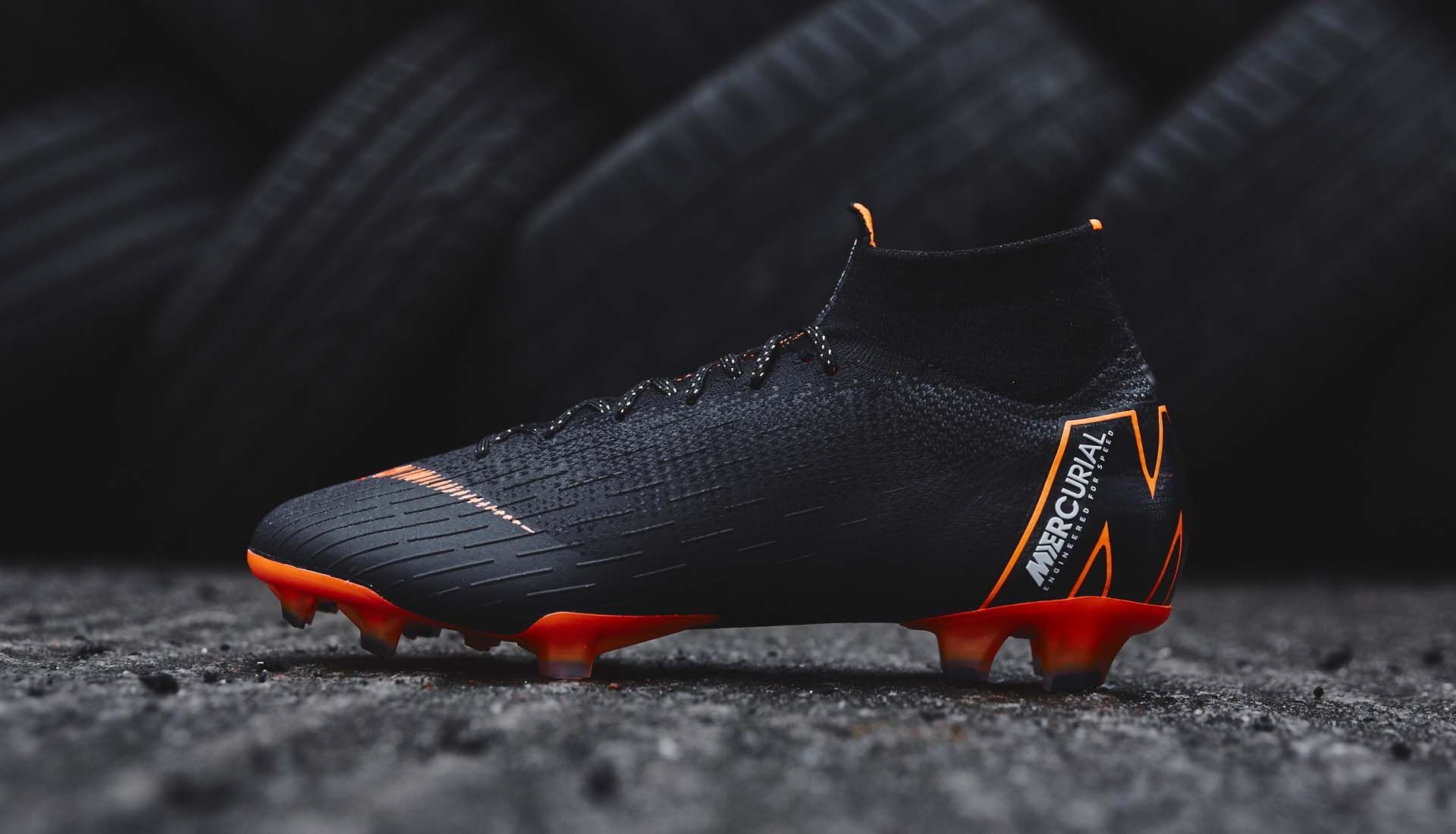 Scarpa calcio Nike Mercurial nera, abbigliamento sportivo, 1920x1100 Full HD, Desktop