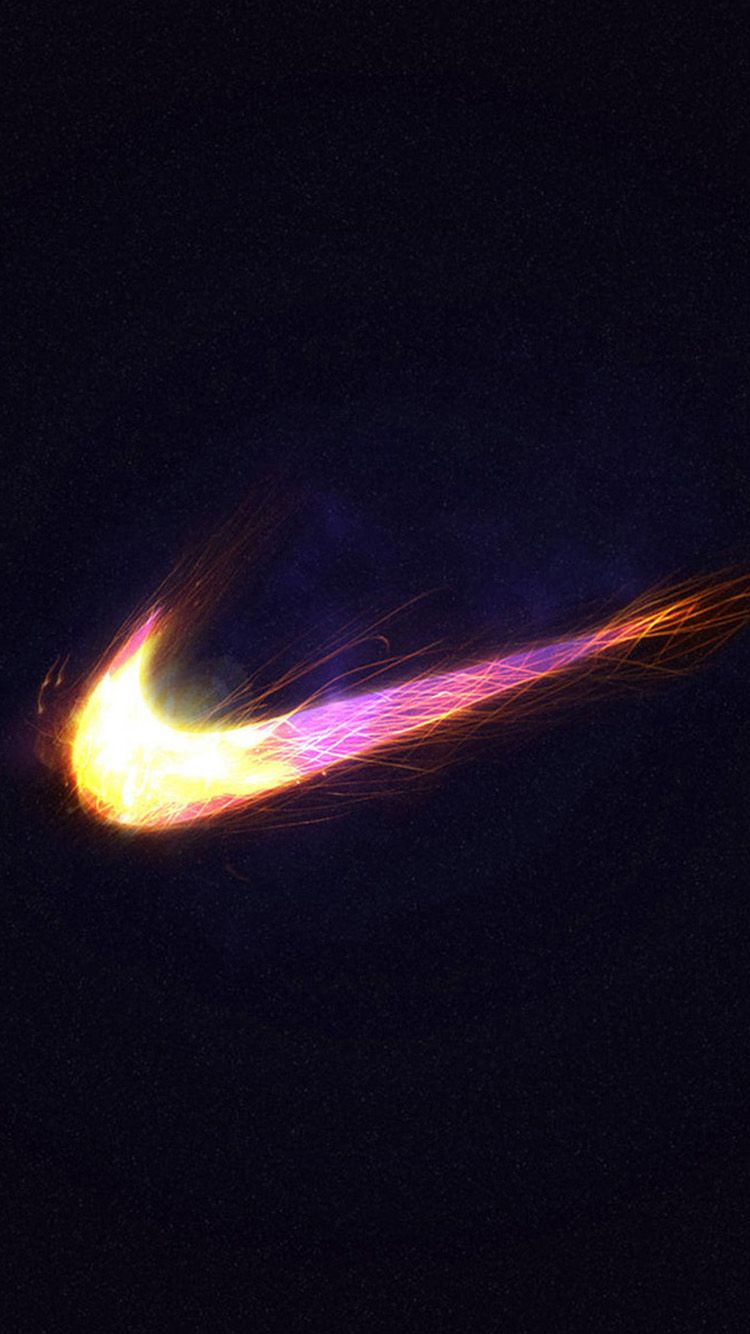 Logo Nike fiamme arancioni, 750x1334 Full HD Verticale, iPhone Pro Max