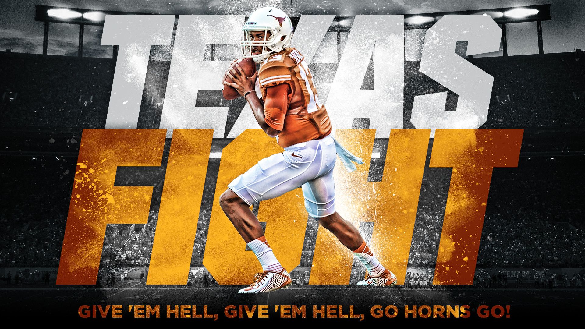 Logo toro Texas Longhorns metallo, 1440x900 HD, Desktop