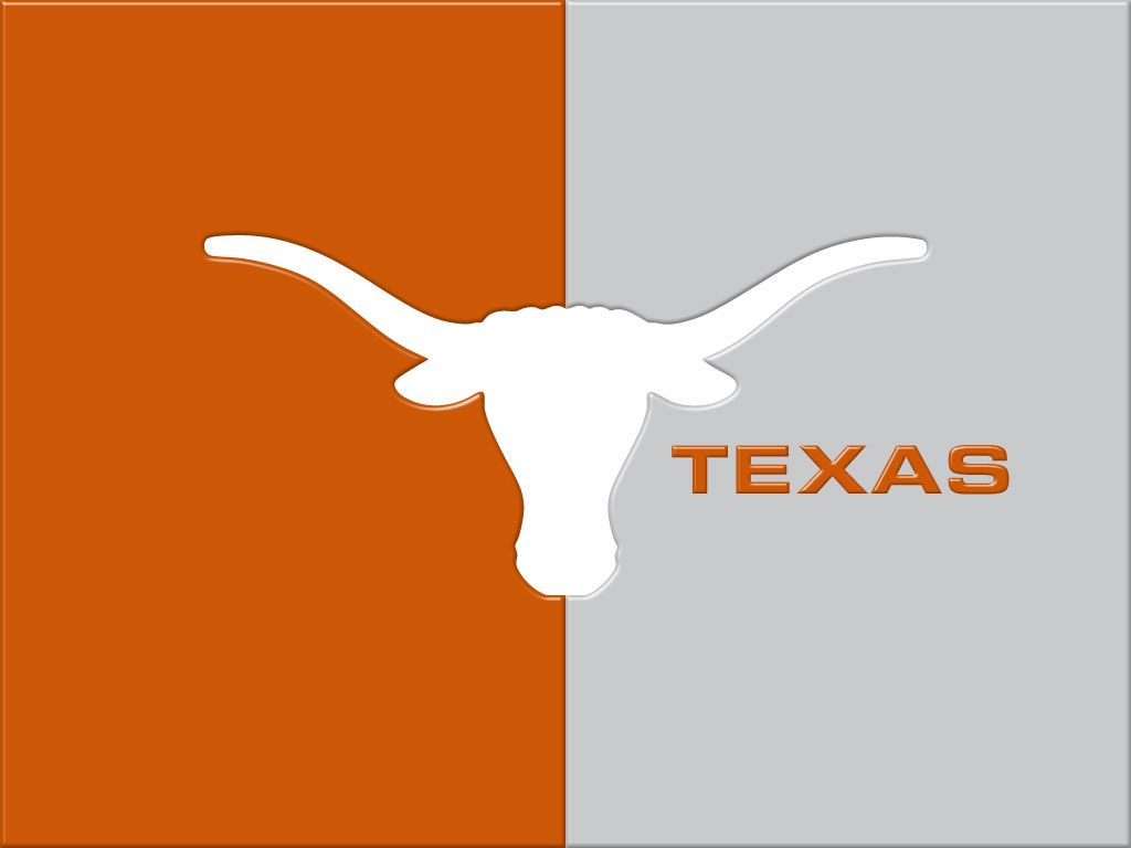 Logo Texas Longhorns arancione grigio, 1024x768 HD, PC Desktop