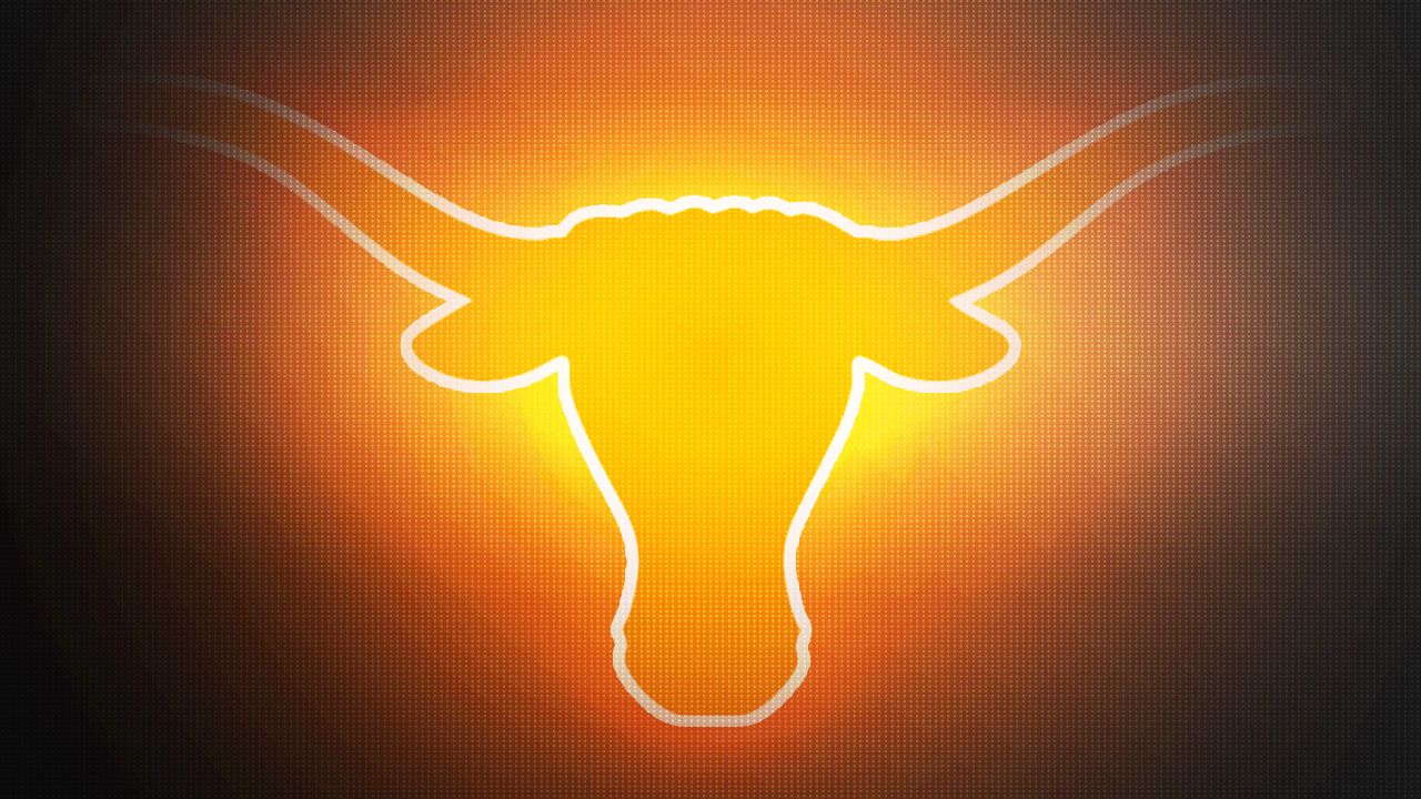 Logo Texas Longhorns arancione, 1280x720 720p, Laptop
