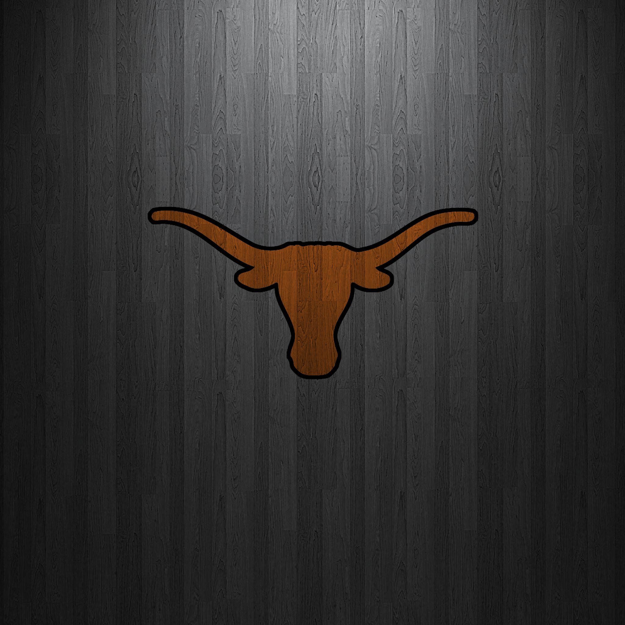 Logo Texas Longhorns su legno, 2048x2048 Hi-Res, PC