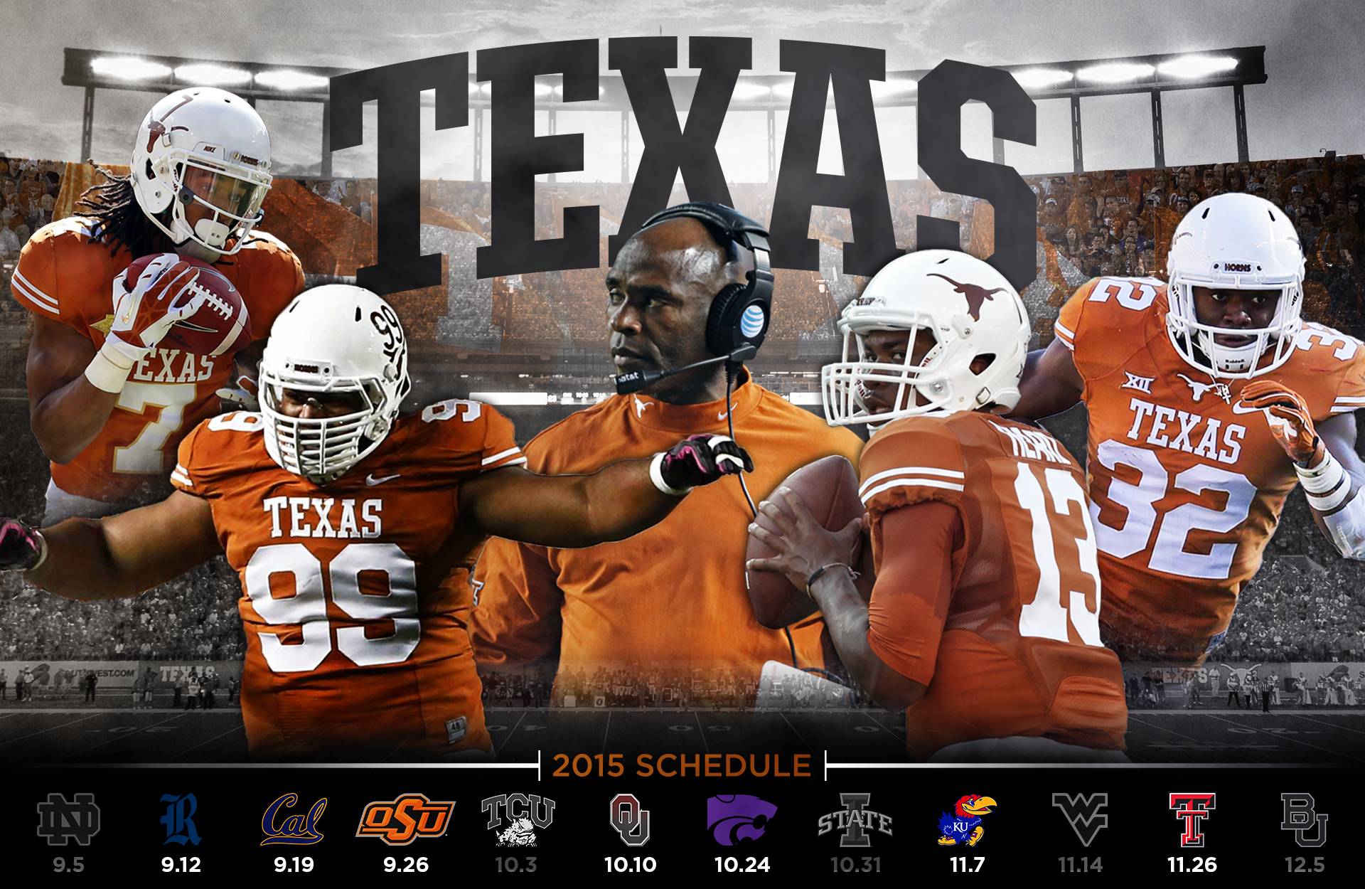Giocatore football Texas Longhorns, 675x1200 Full HD Verticale, Smartphone