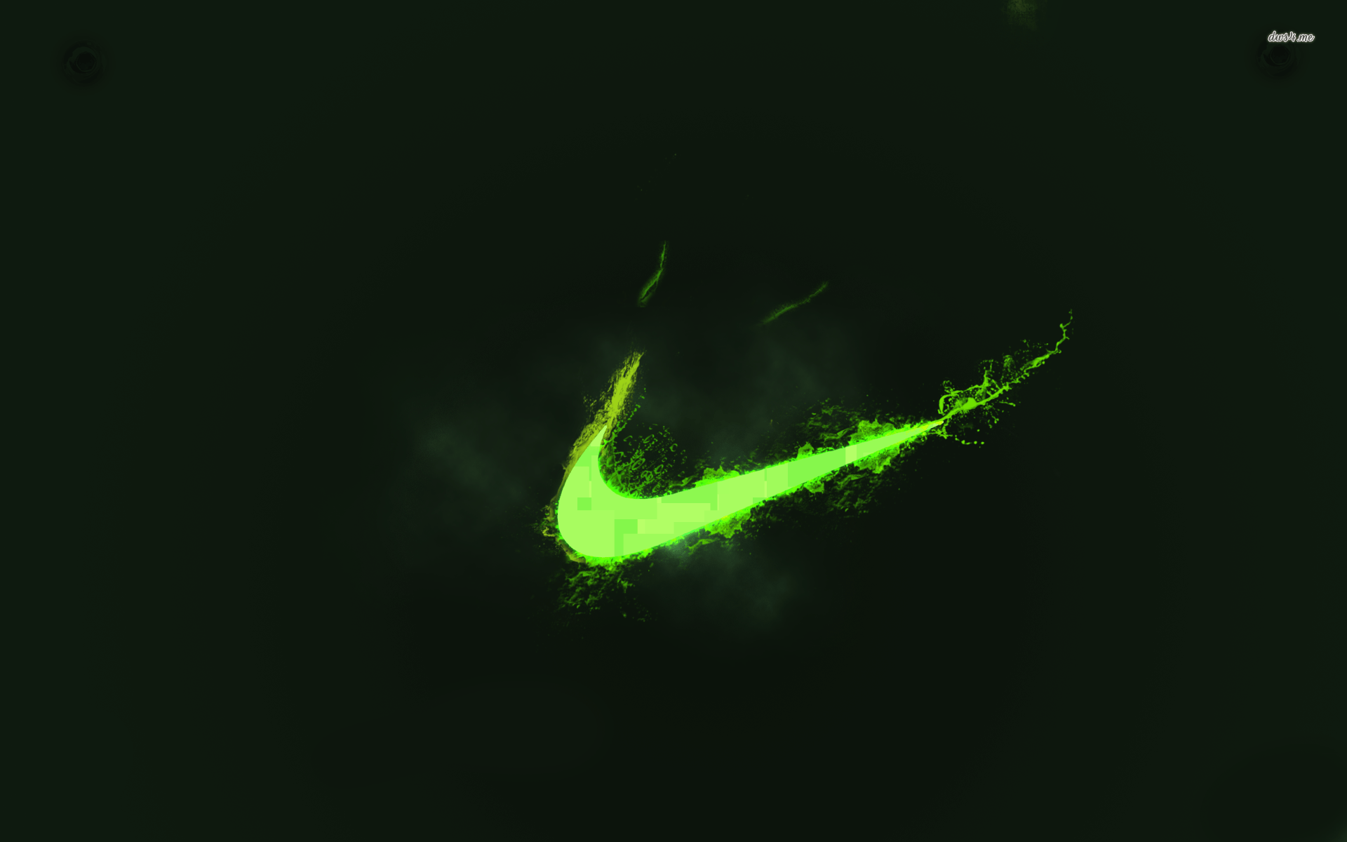 Logo Nike verde fumo, 1920x1200 WUXGA, iMac