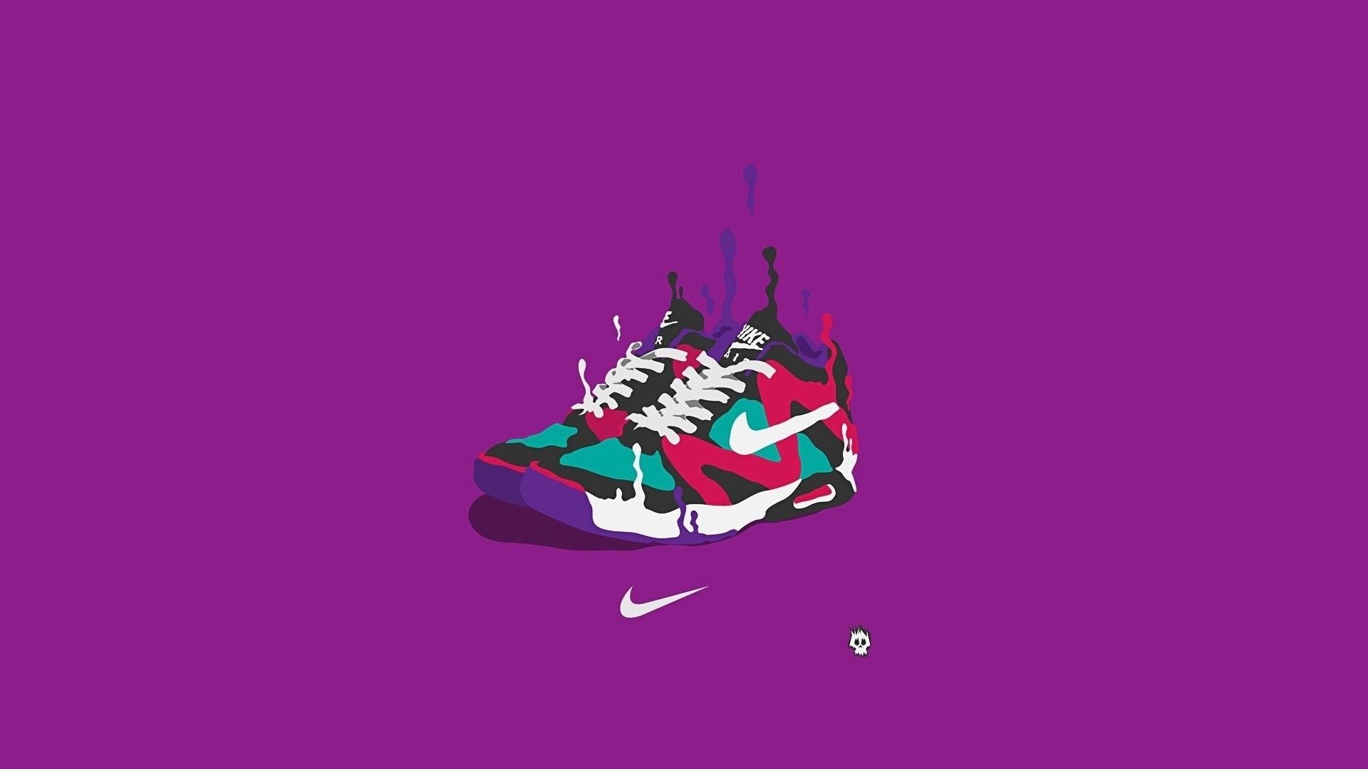 Scarpa Nike sfondo viola, 1920x1080 1080p, PC