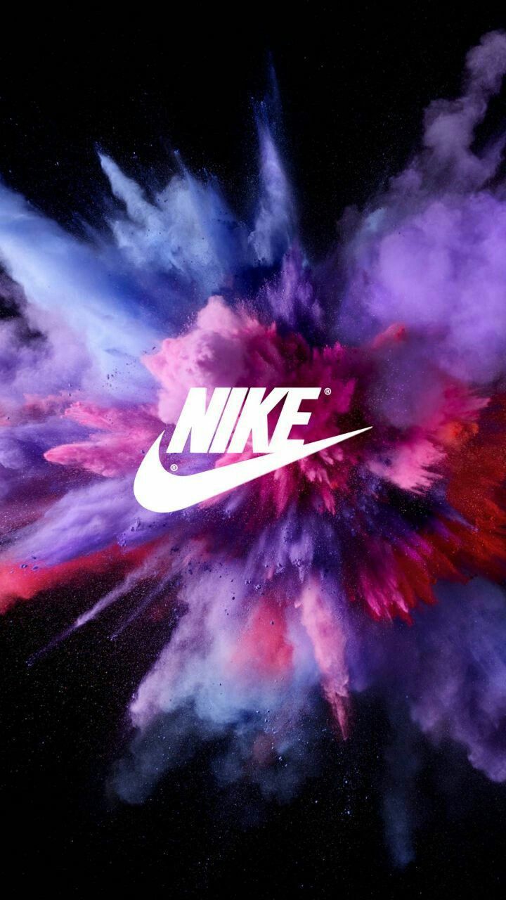 Logo Nike esplosione viola, 720x1280 Verticale, Mobile
