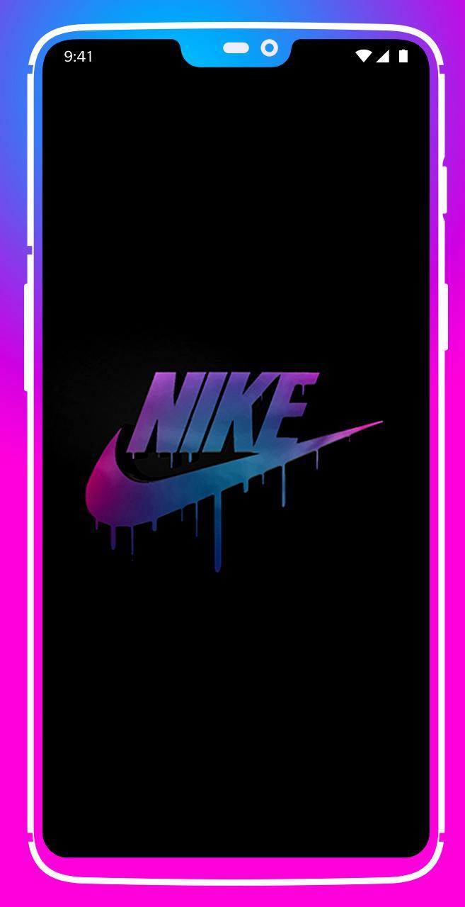 Logo Nike viola neon, 657x1280 Full HD Verticale, Smartphone