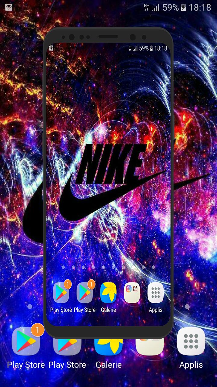 Sneaker Nike viola con testo, 1080x1920 Full HD Verticale, Smartphone