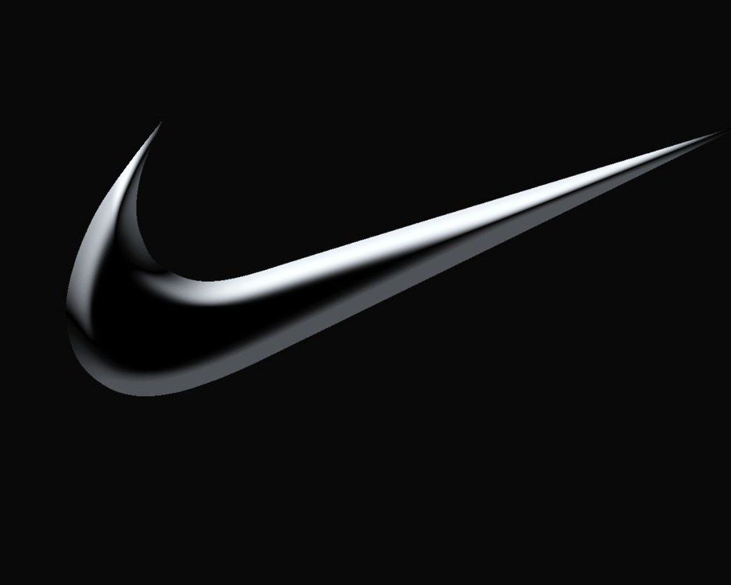 Logo Nike swoosh 3D, 1024x819 HD, Desktop