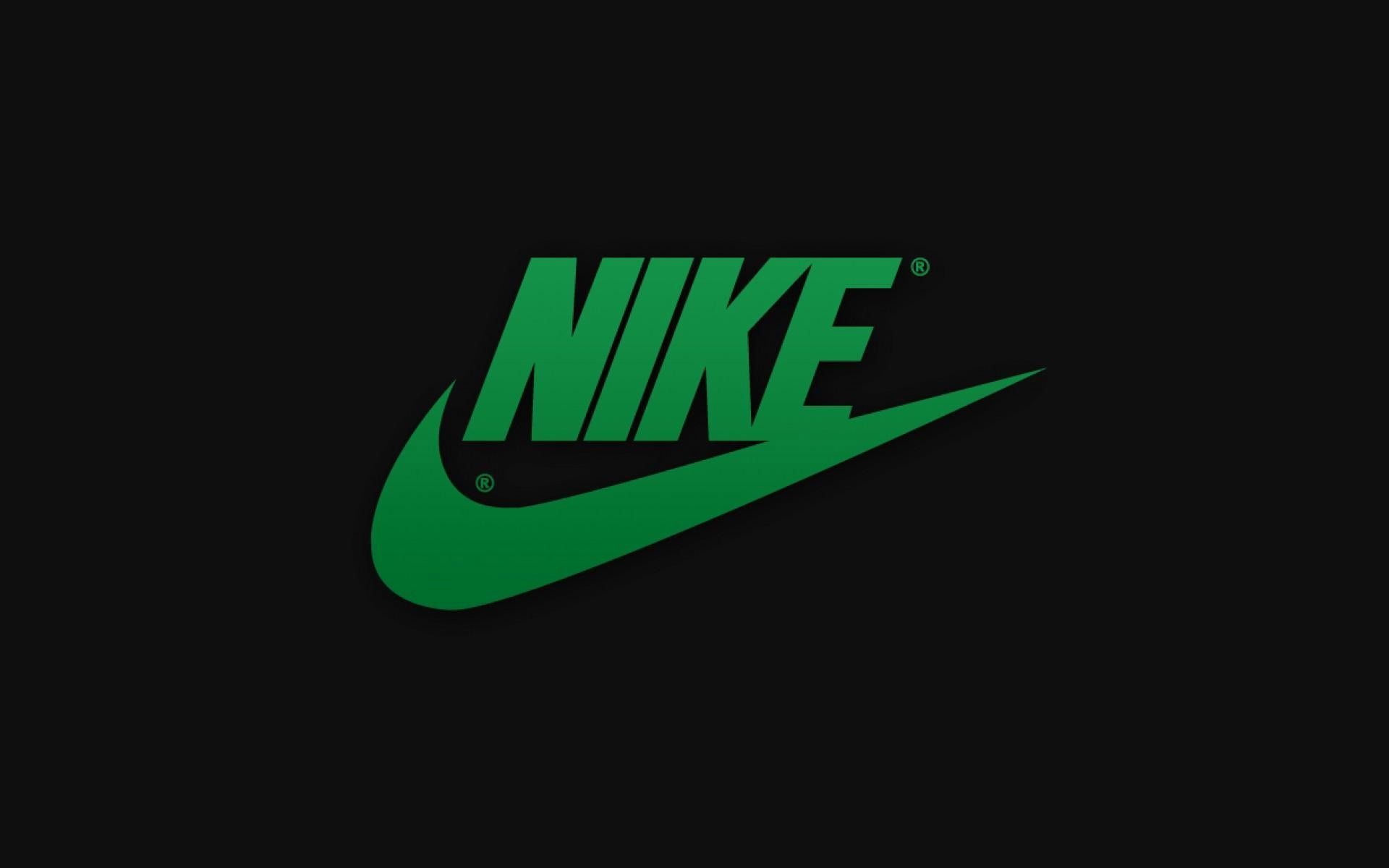 Logo Nike verde su nero, 1920x1200 Full HD+ WUXGA, Desktop