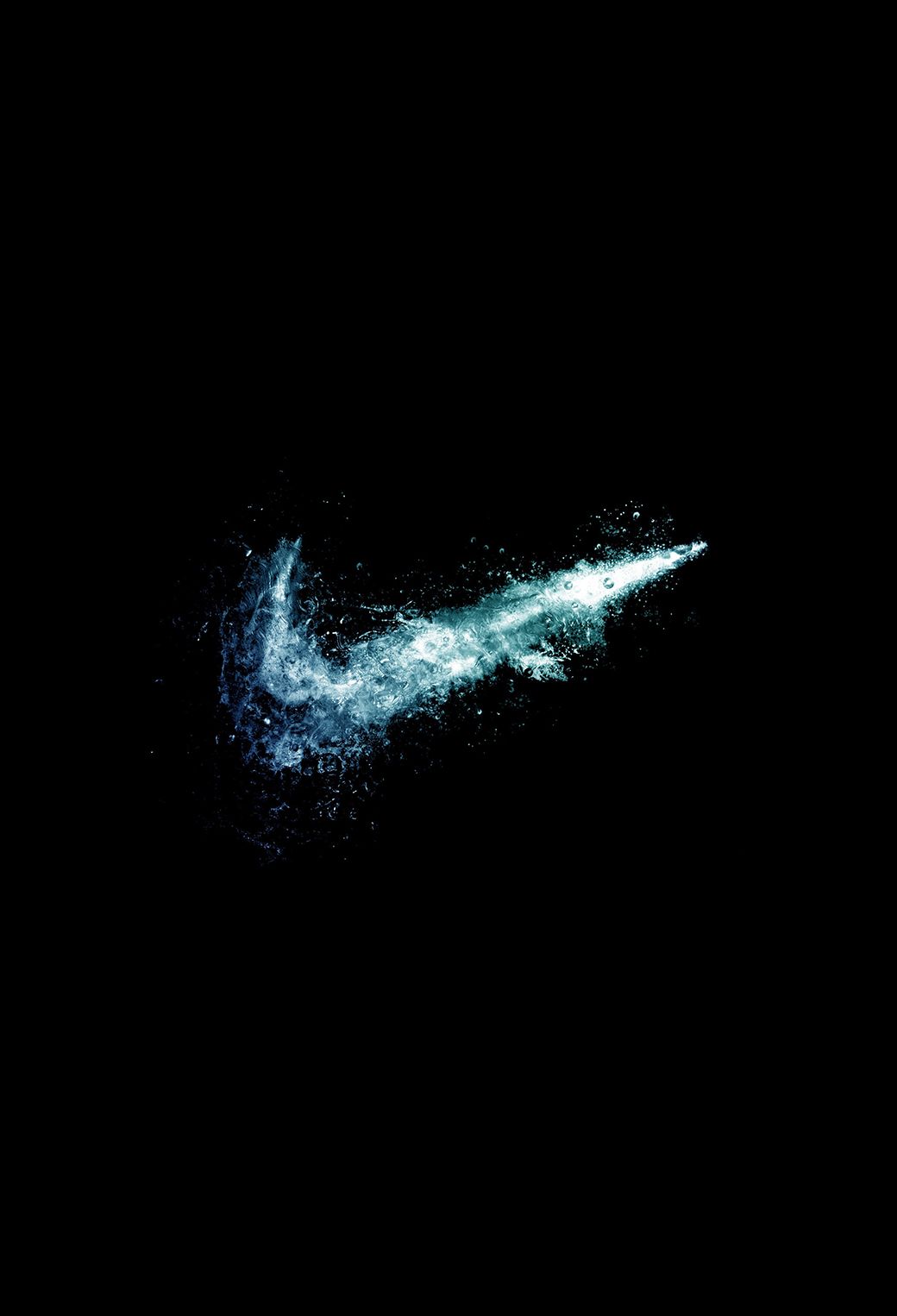 Logo Nike particelle blu, 1040x1526 Verticale, Android