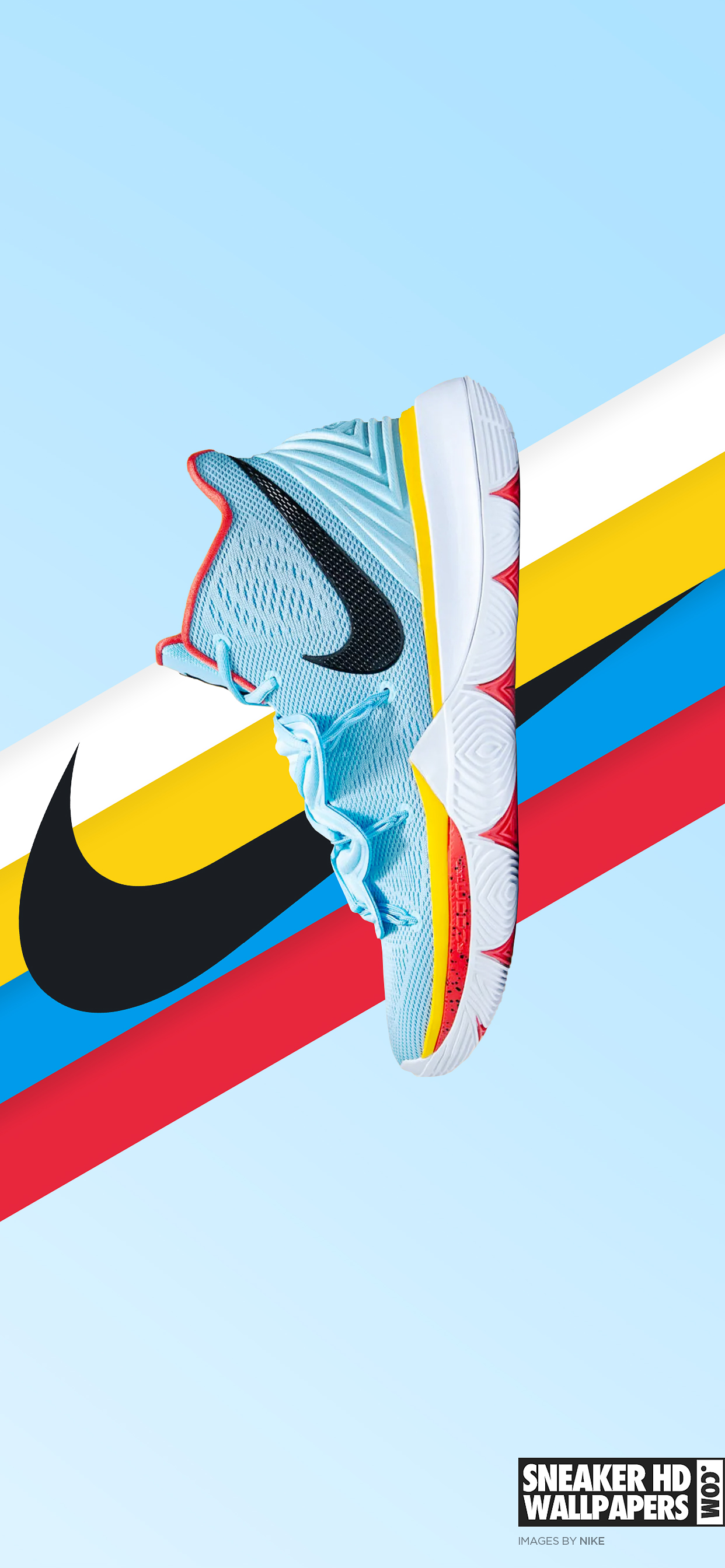 Logo Nike colorato sfondo nero, 3840x2160 Ultra HD, 4K TV