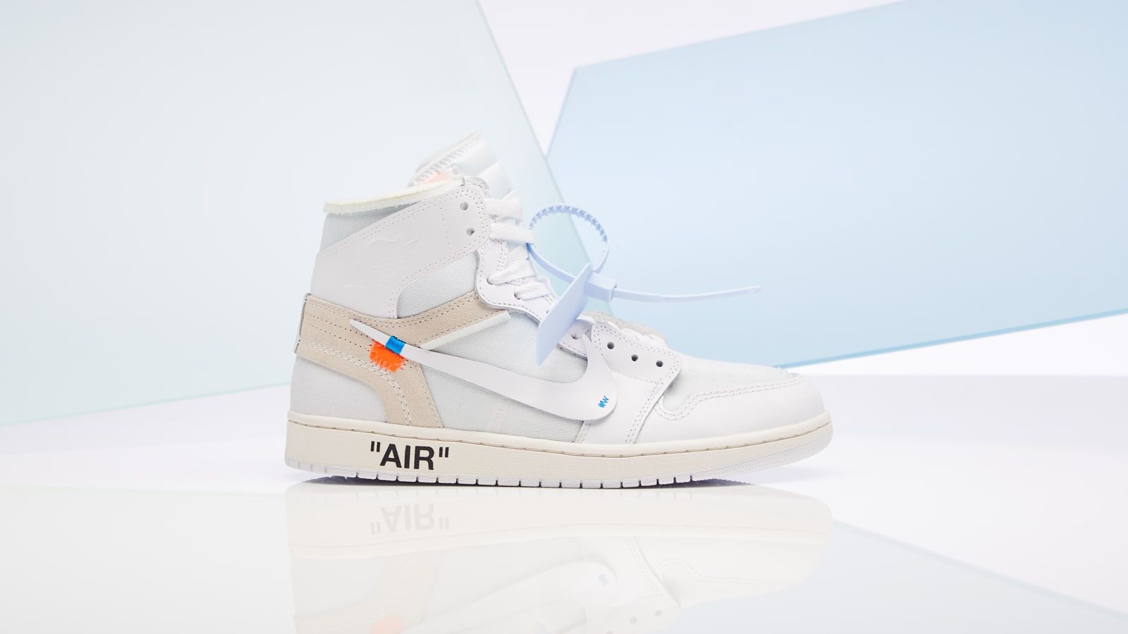Sneaker Nike Off-White bianca, Virgil Abloh, 1600x900 HD, Laptop